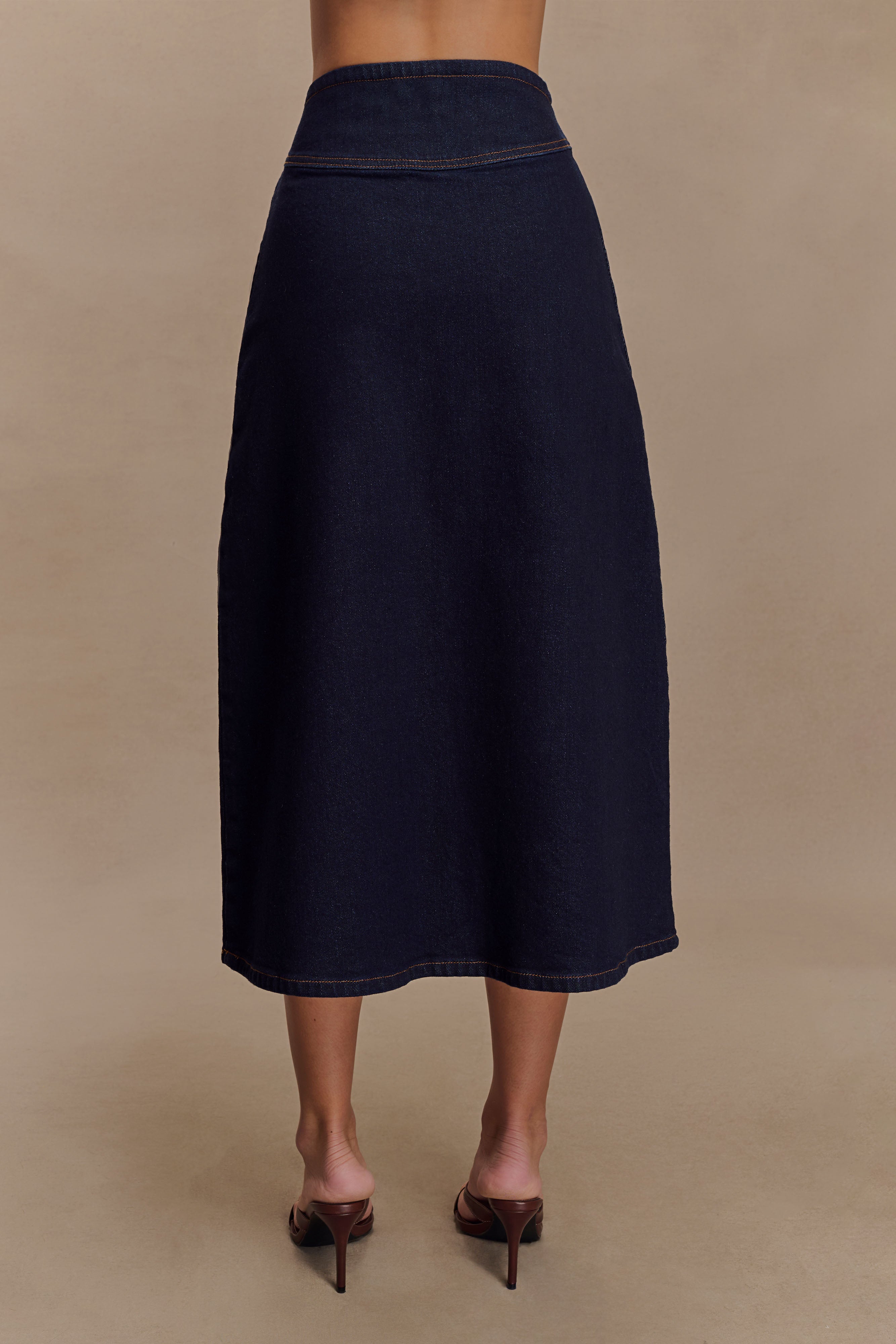 Denim Corset Frilly Skirt