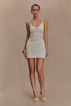 Everette Crochet Knit Mini Dress - Ivory