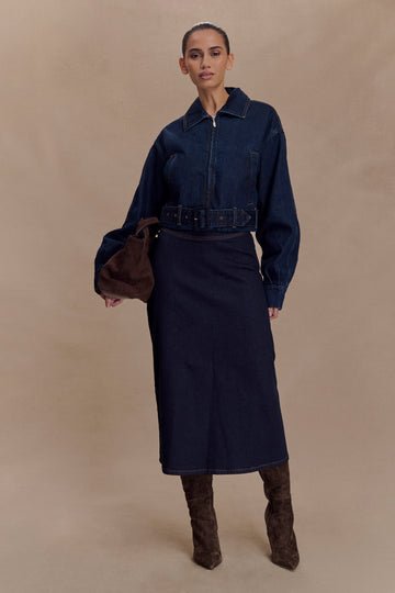 MSCHViana Ginia Skirt Indigo Melange