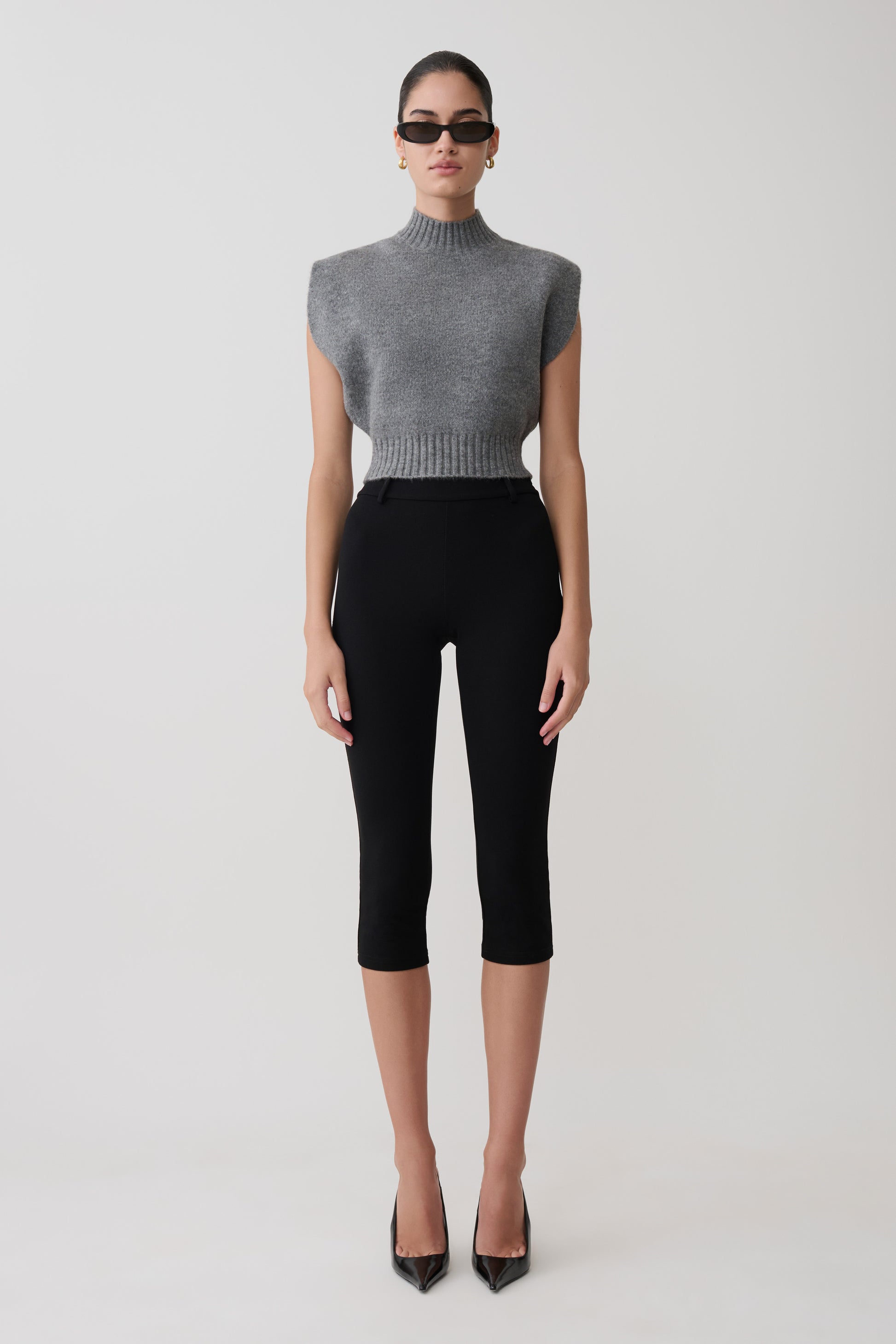 Niko Knit Oversized Top - Charcoal #3