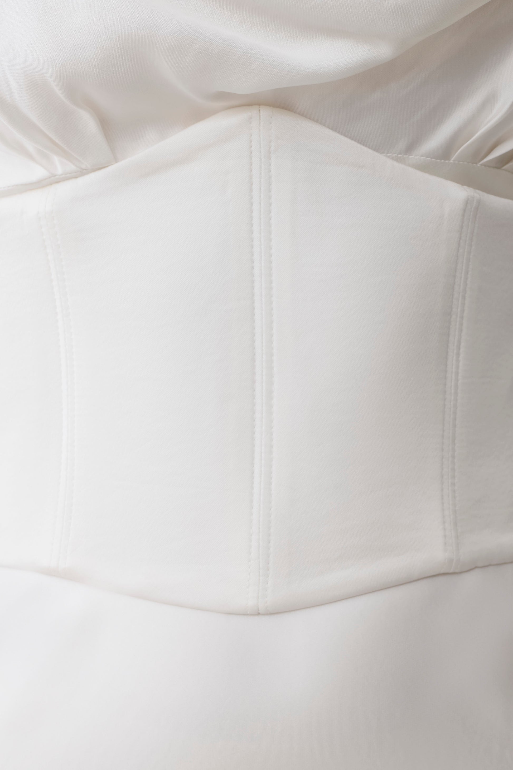 Seraphine Corset Satin Maxi Dress - Ivory #6