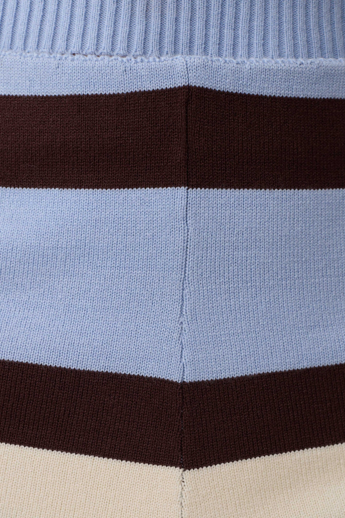 Philly Stripe Knit Short - Chocolate/Blue