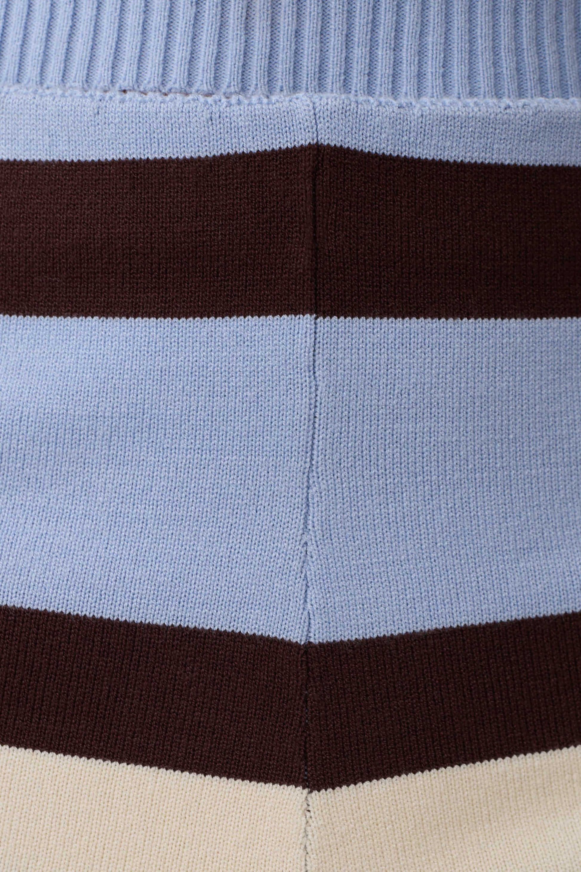 Philly Stripe Knit Short - Chocolate/Blue #9