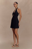 Malakhai Chiffon Halter Maxi Dress - Black main image 0