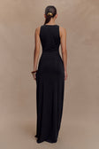Kaiden Slinky Beaded Maxi Dress - Desert Red main image 0