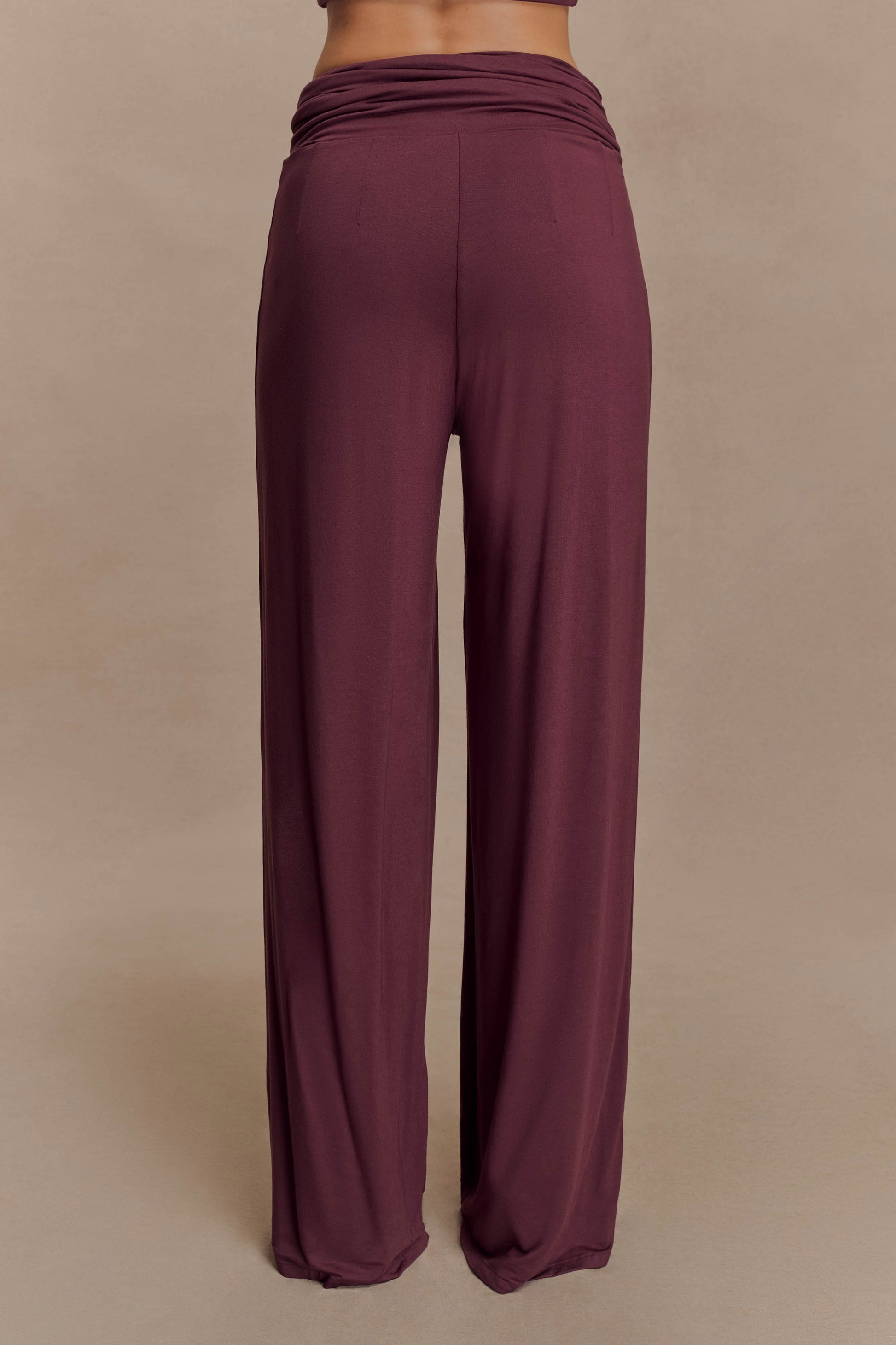 Ramona Modal Straight Leg Pant - Mahogany #4