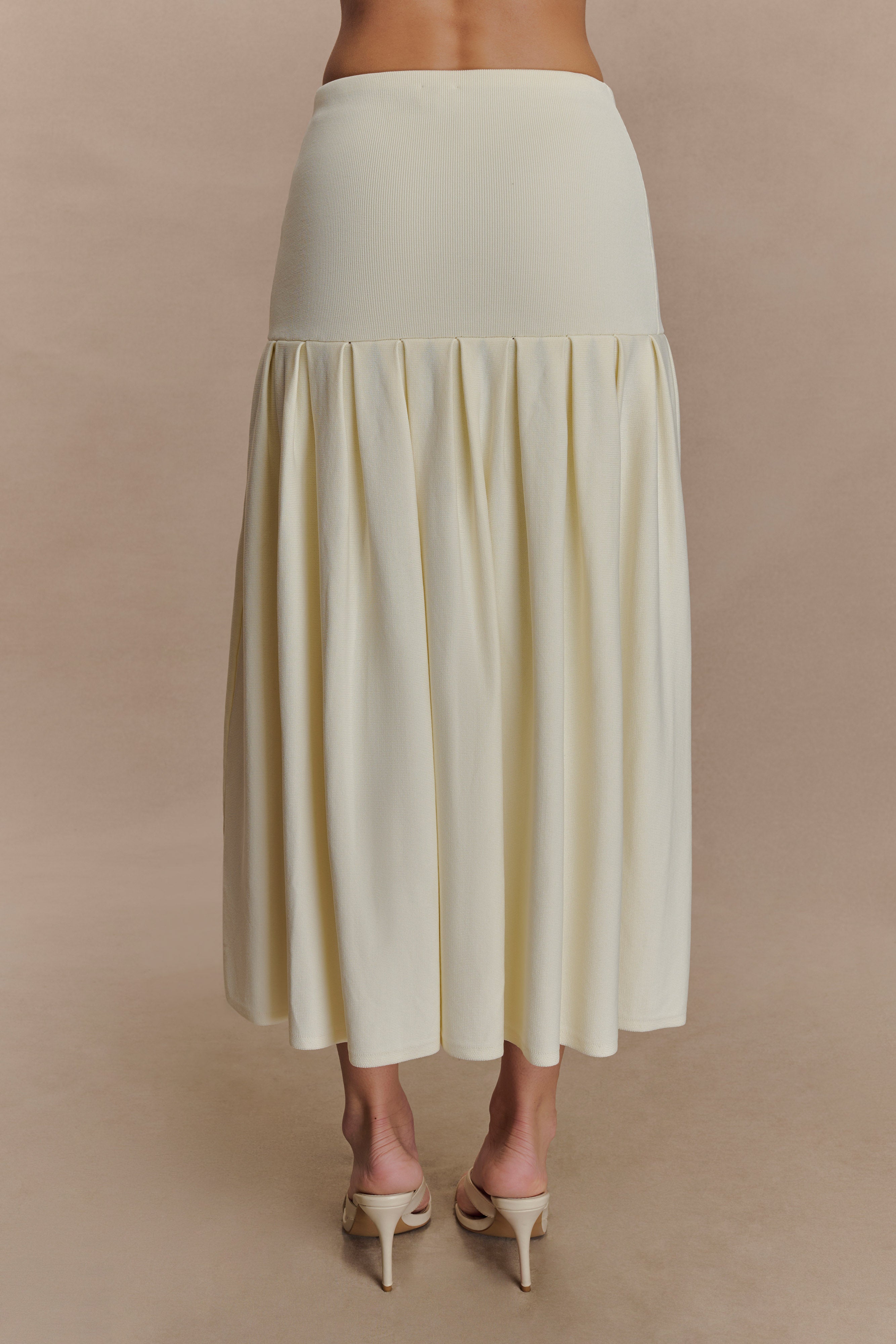 Bandage Knit Midi Skirt Xl Romaine Bandage Knit Midi Skirt Ivory XXS