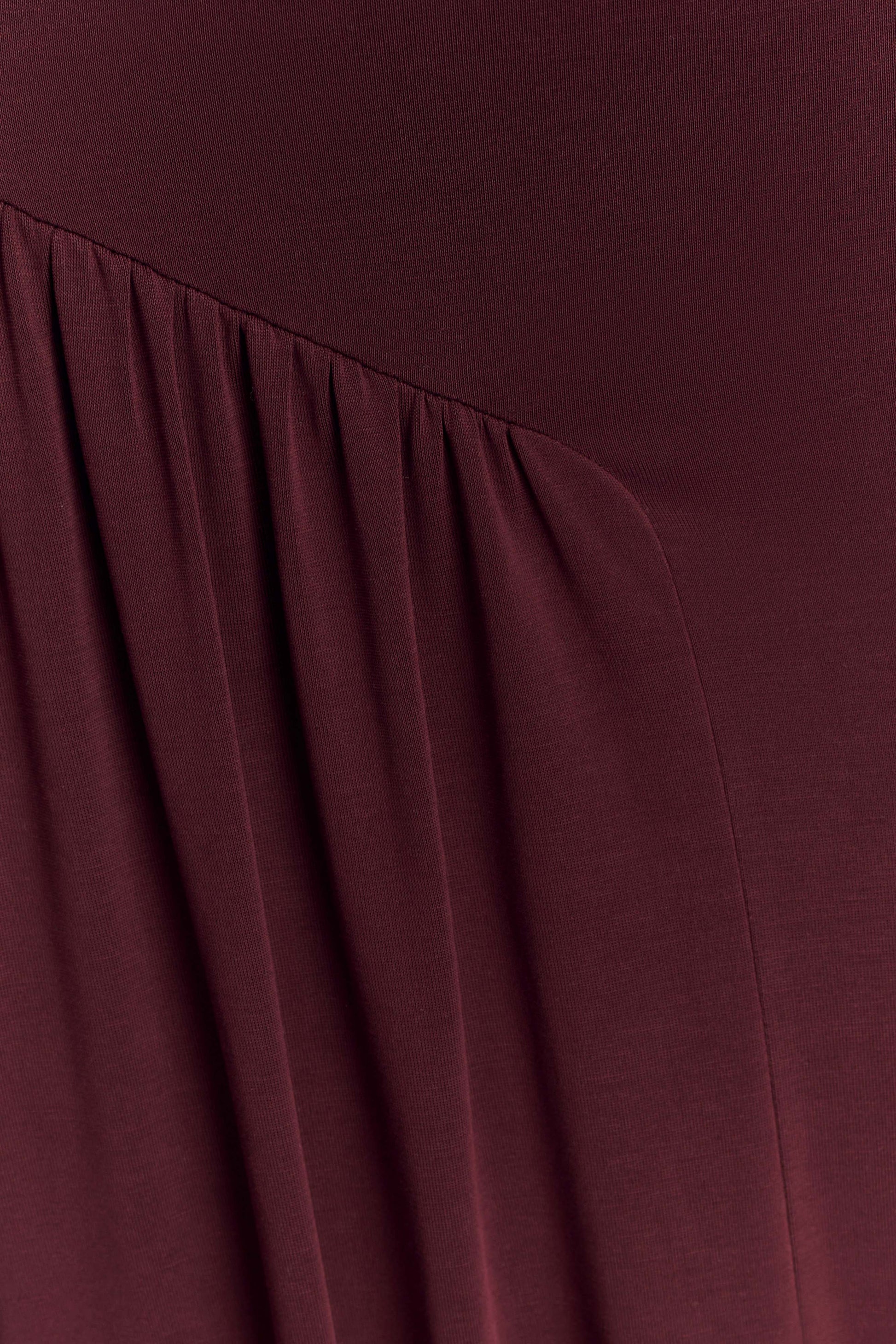 Yelena Ruched Halter Maxi Dress - Mahogany #4