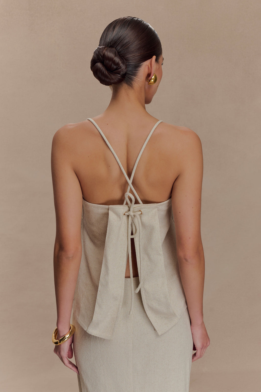 Botany Bliss Khaki Mesh Maxi Skirt <span>96669<span>