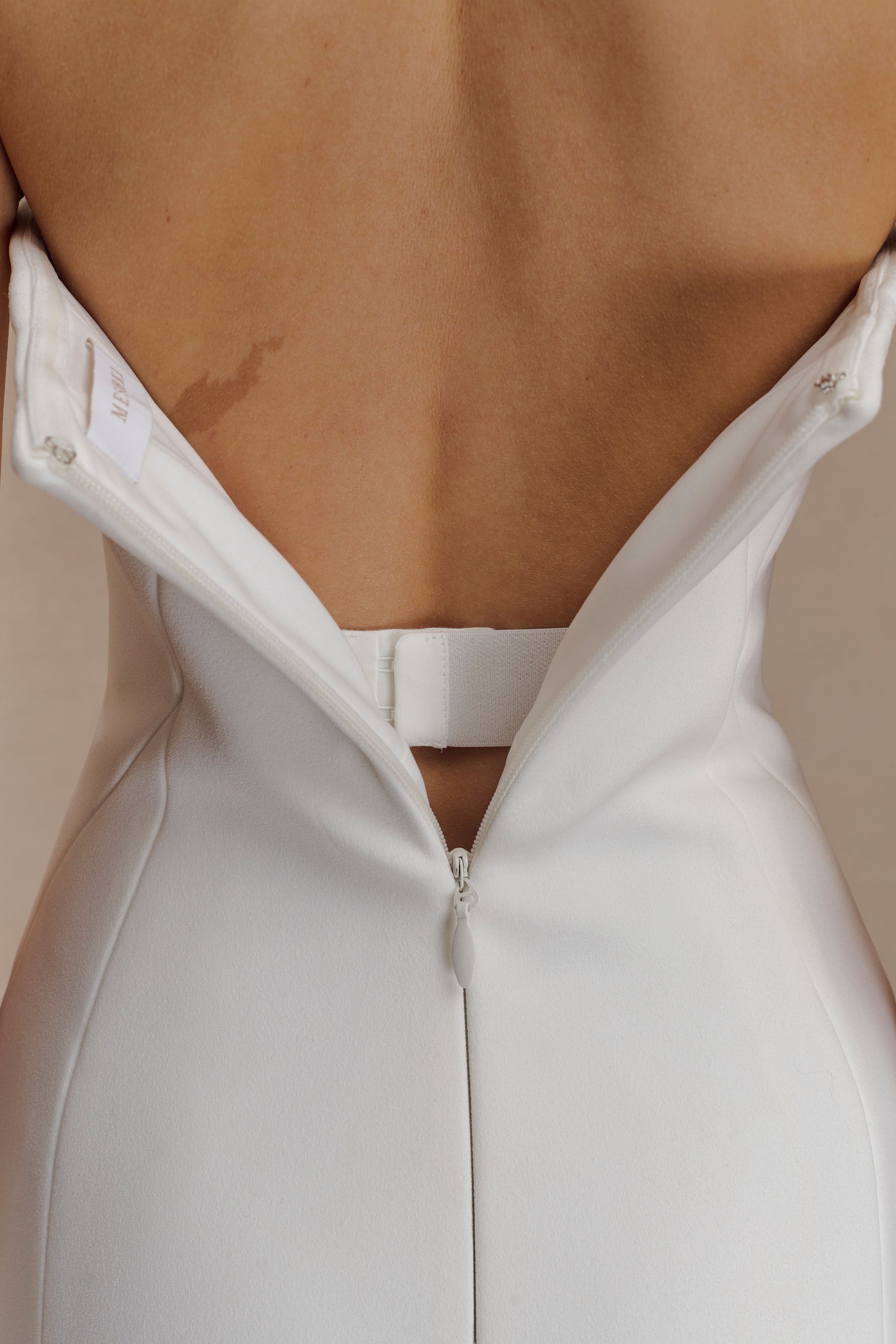 Kalila Strapless Crepe Maxi Dress - White #8