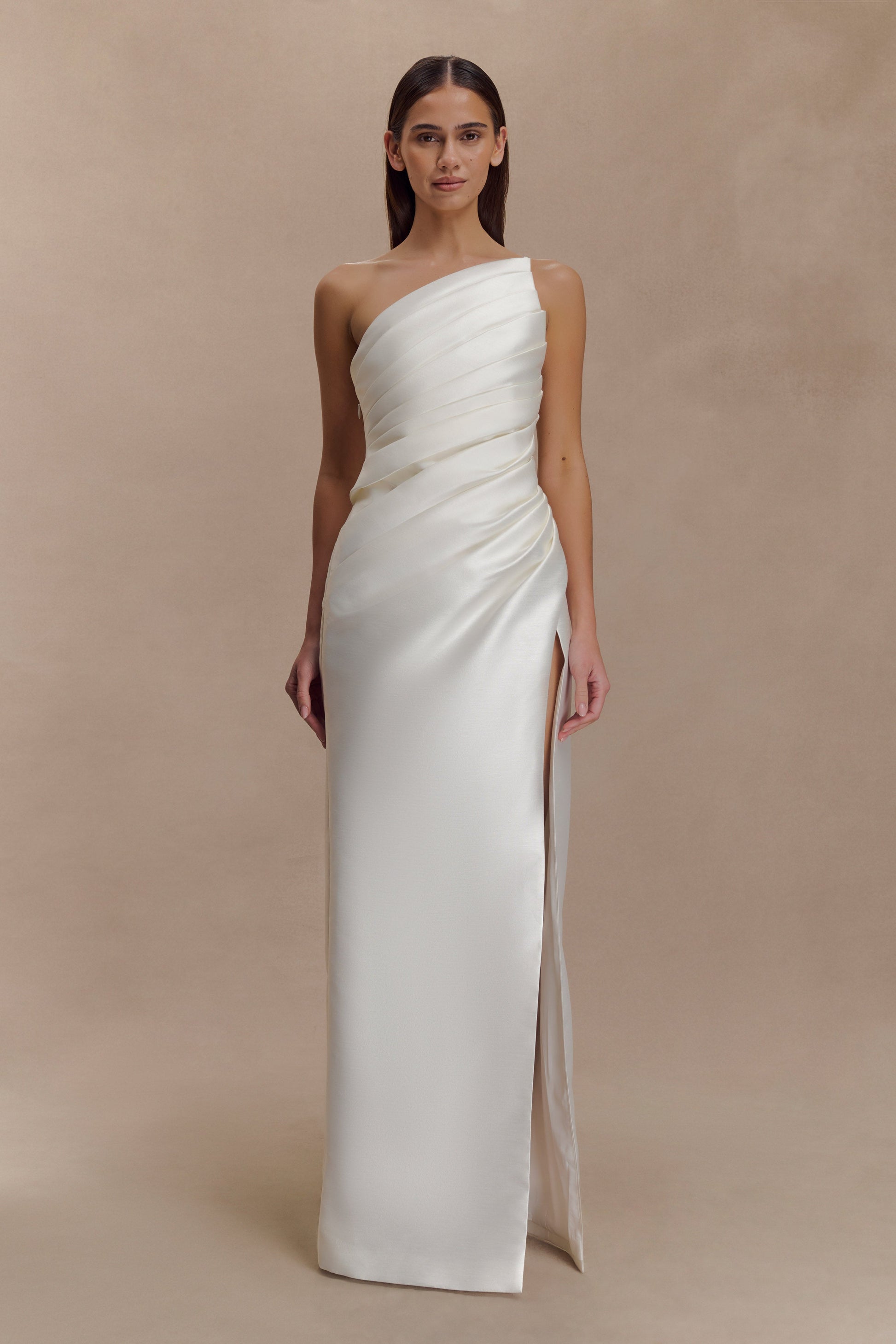Francine One Shoulder Maxi Dress - Ivory #5