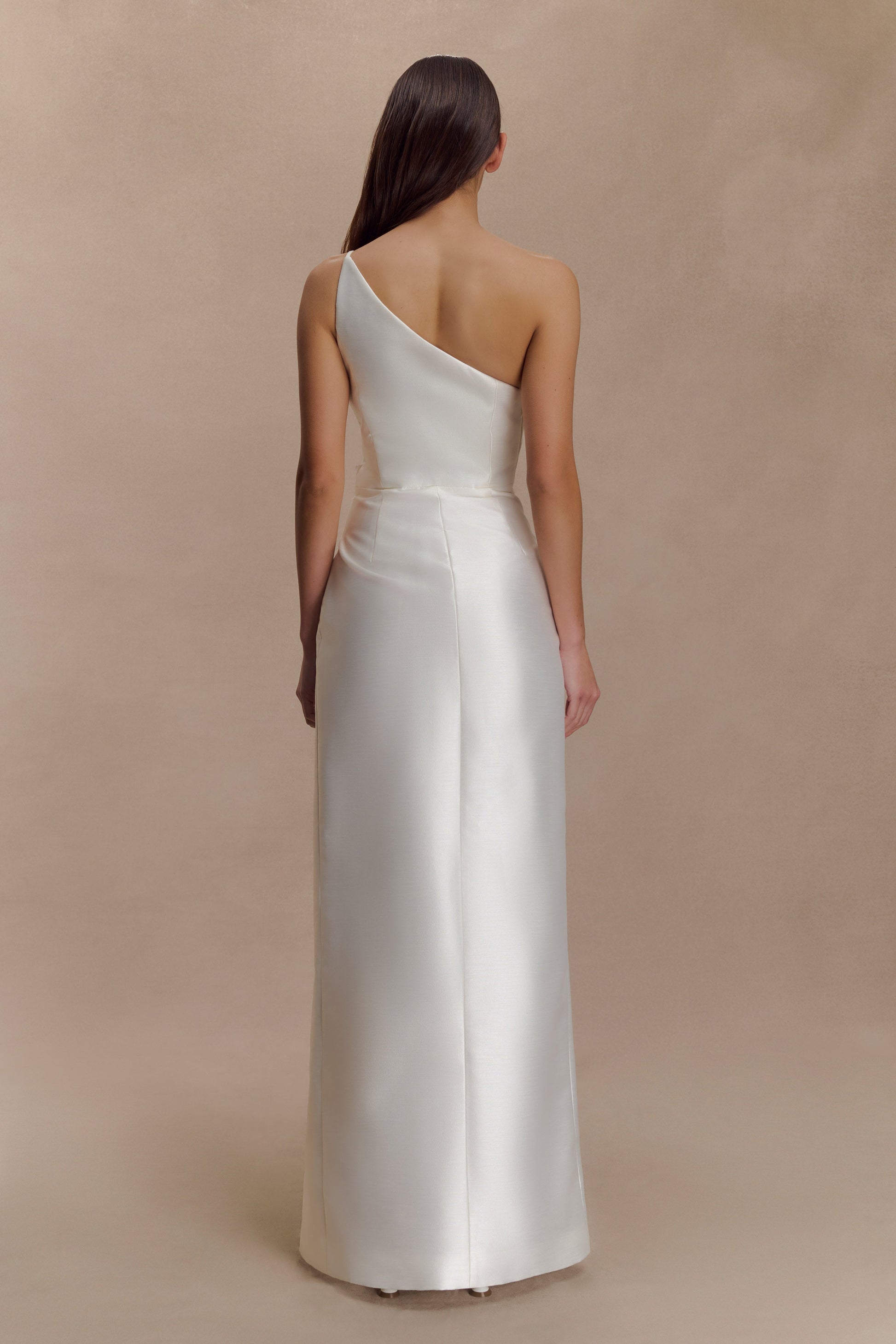 Francine One Shoulder Maxi Dress - Ivory #3