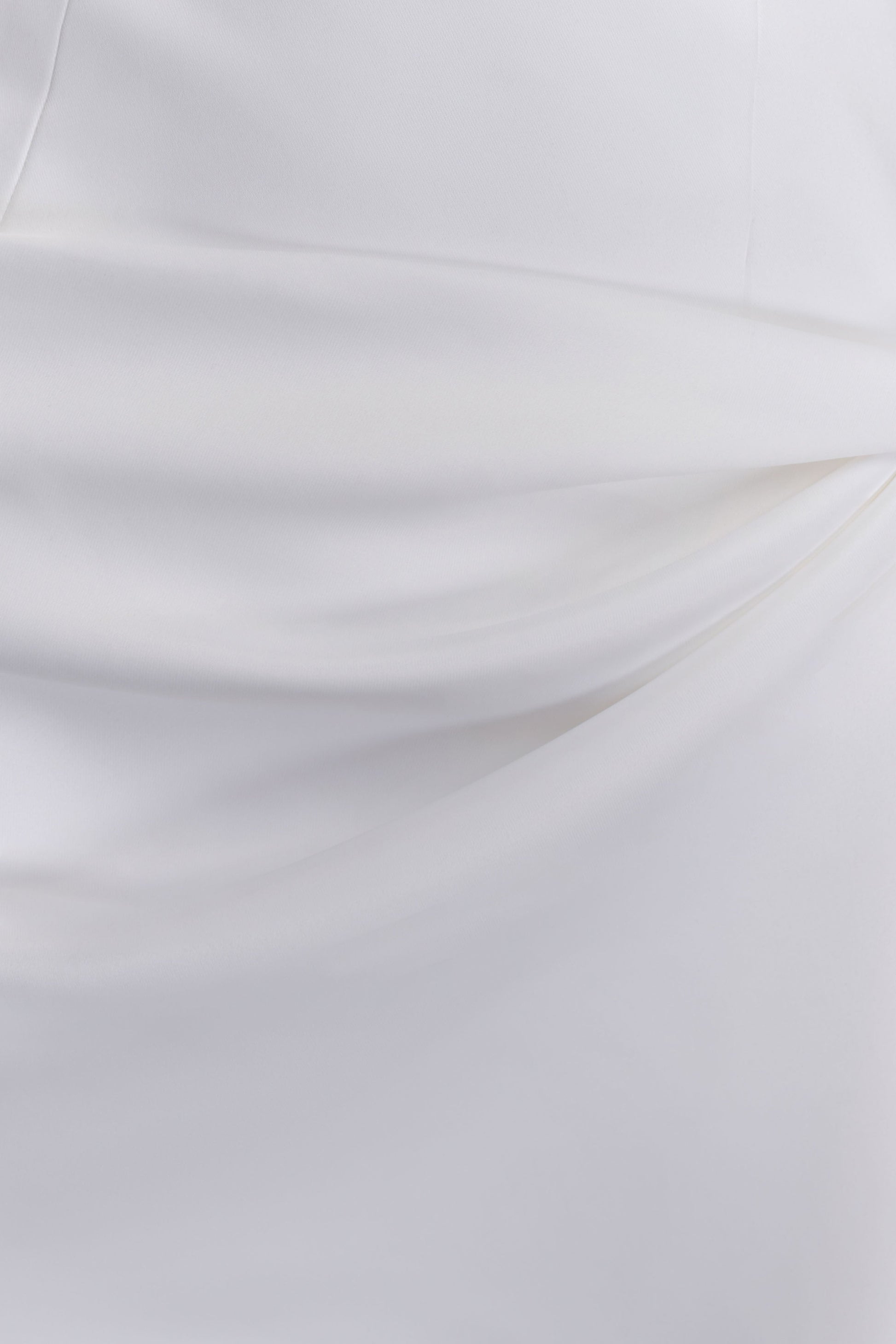 Evianna Strapless Gathered Mini Dress - White #8