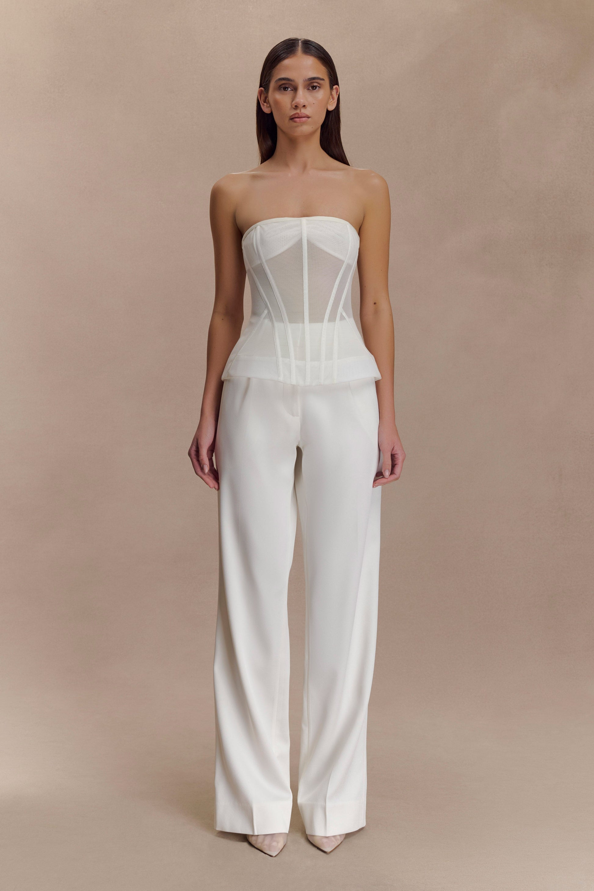 Zoe Structured Corset - White #9
