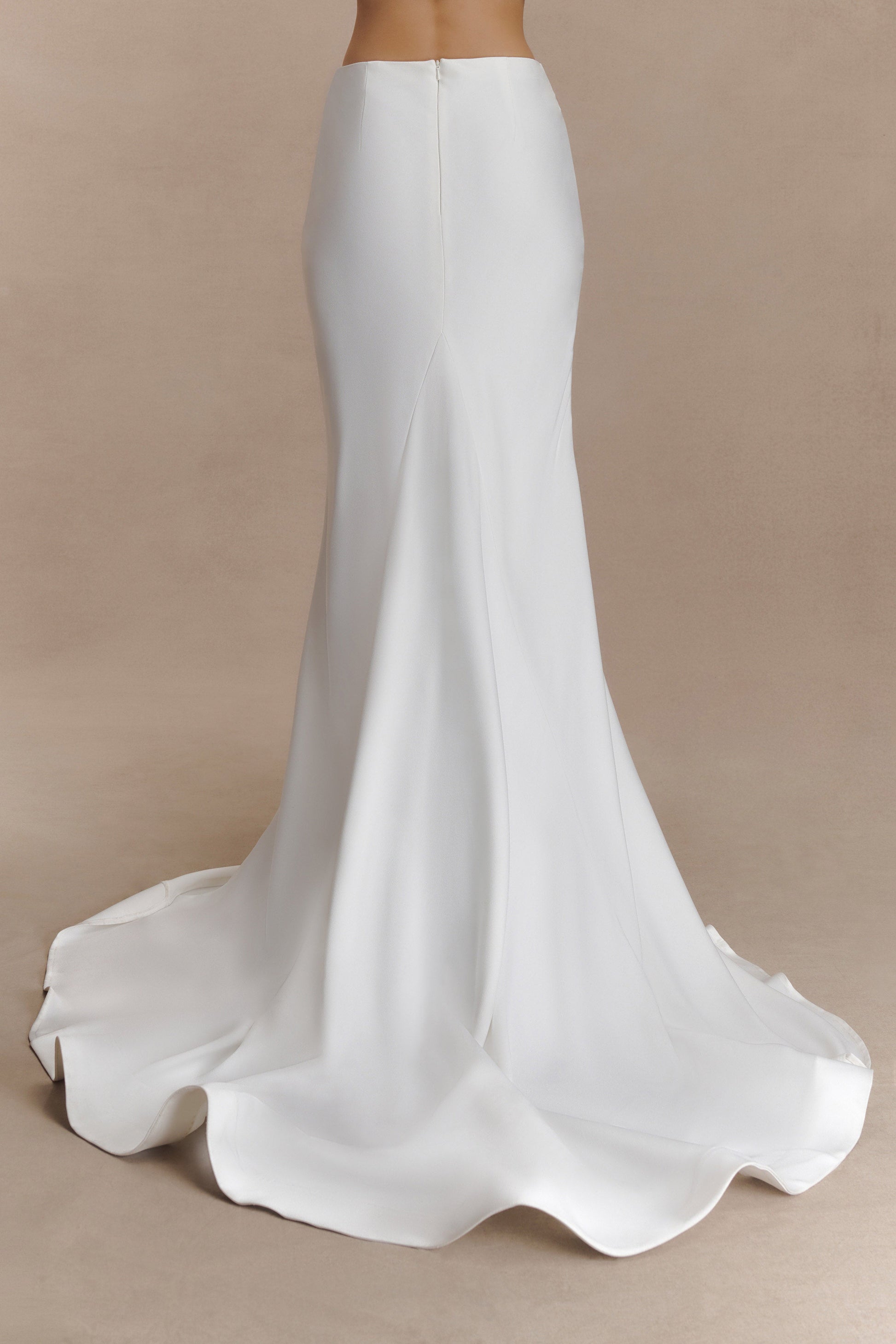 Clara Fishtail Maxi Skirt - White #4