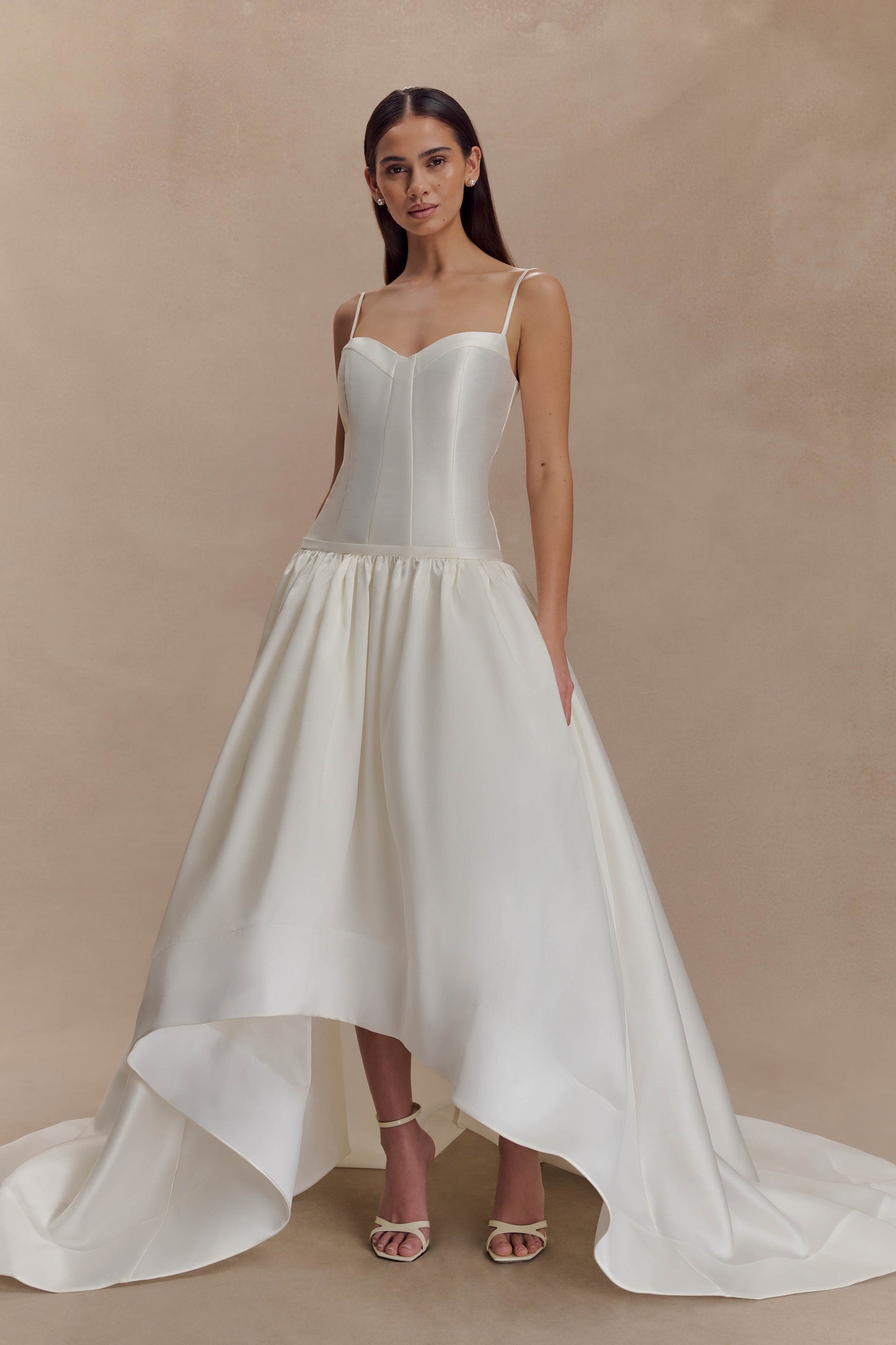 Carol Taffeta Maxi Gown - Ivory #6