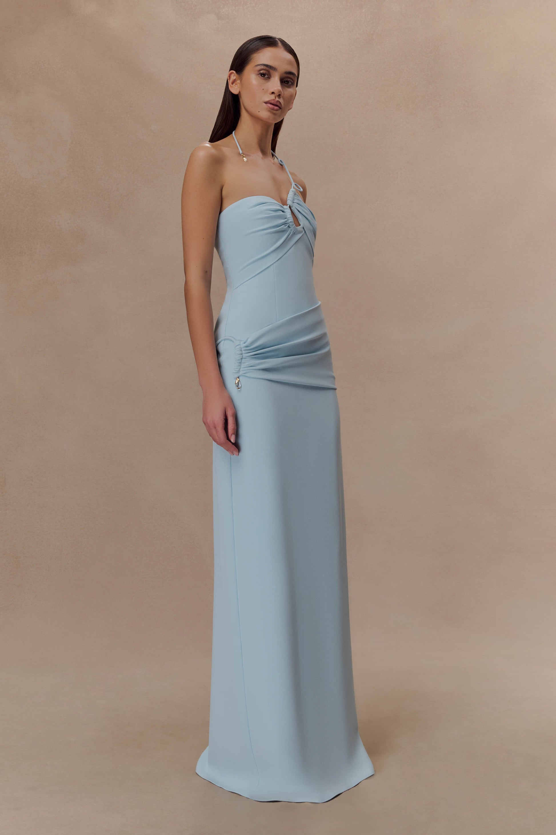 Lalia Teardrop Maxi Dress - Powder Blue #7