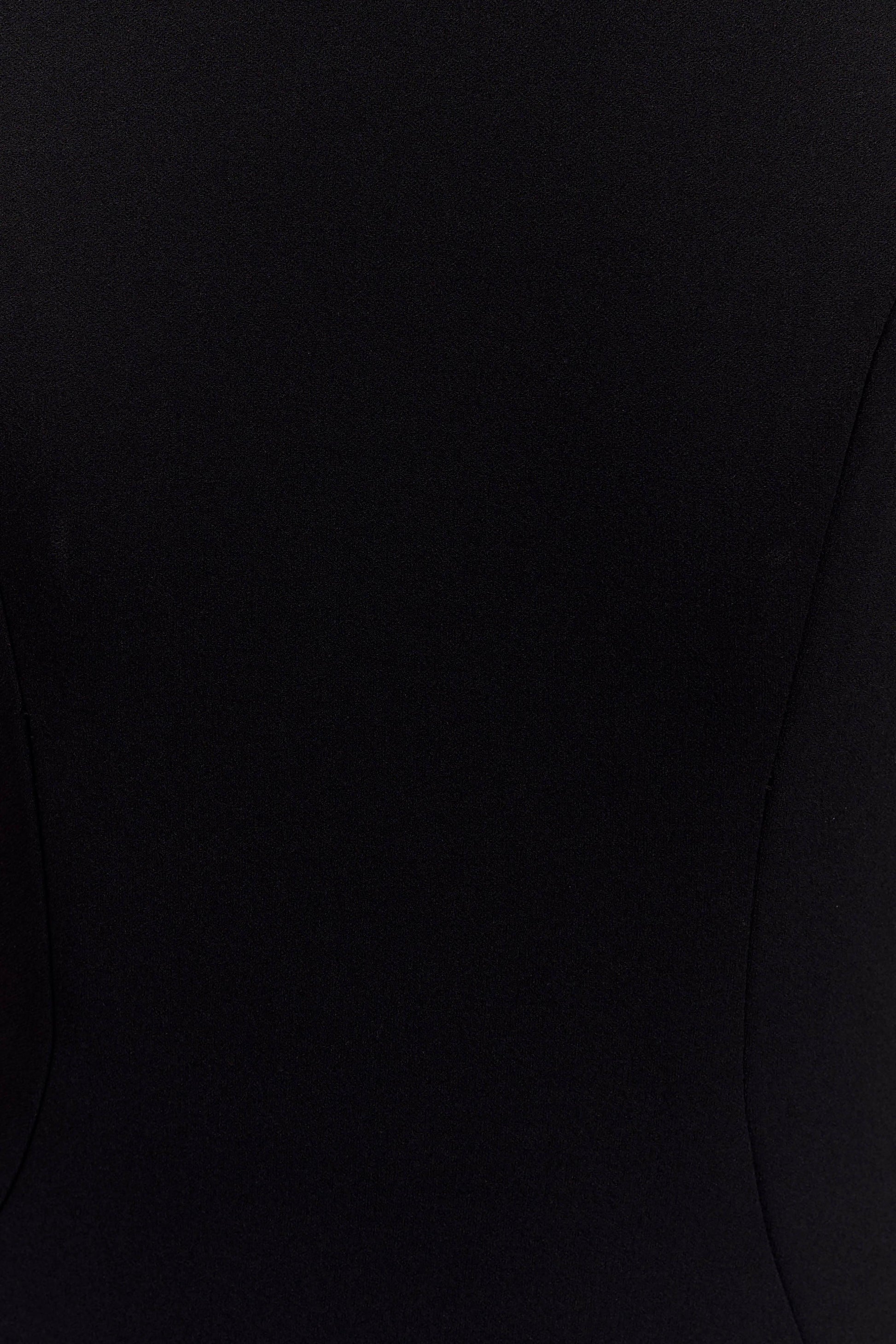 Milena One Shoulder Crepe Maxi Dress - Black #8