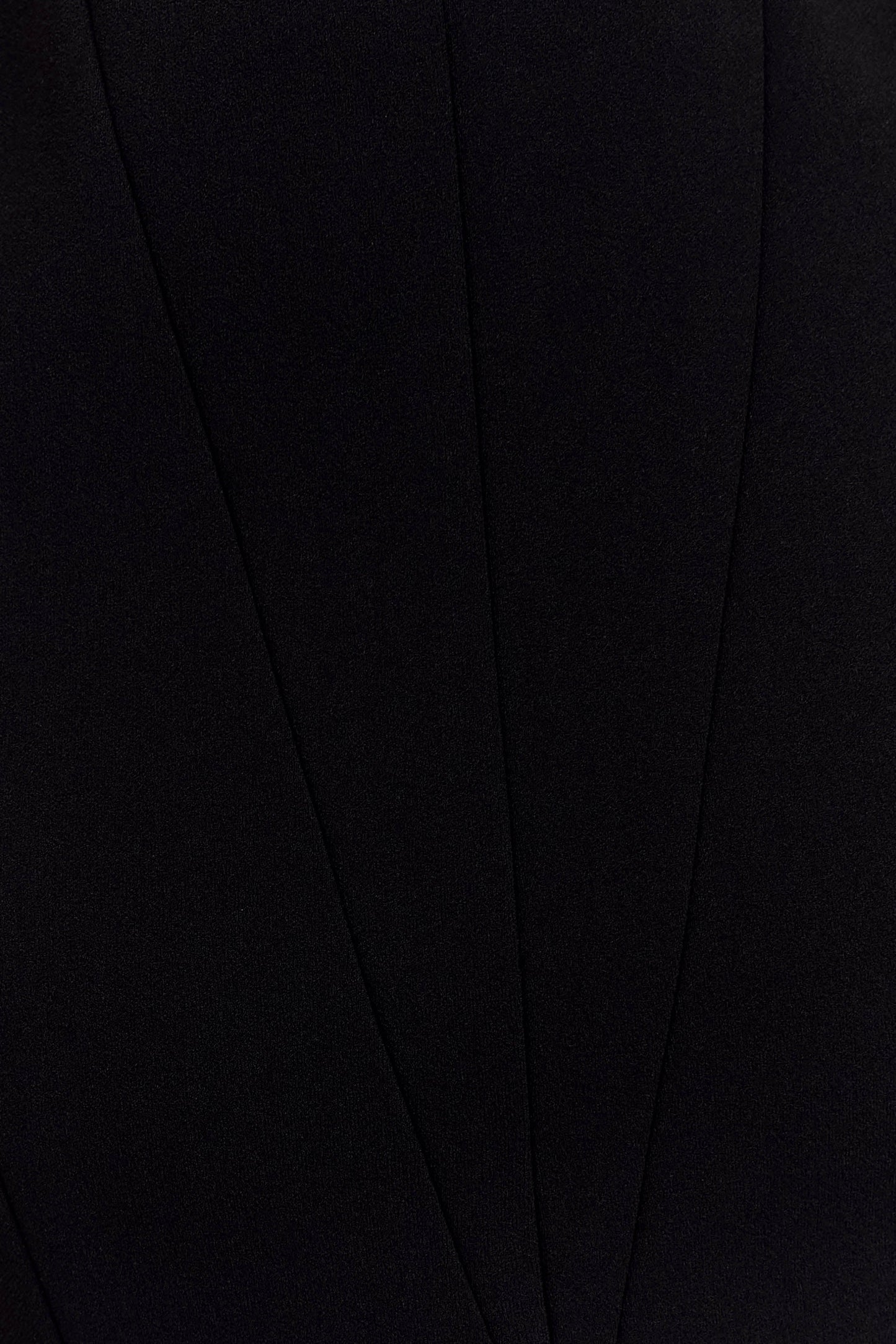 Callista Crepe A-Line Midi Dress - Black