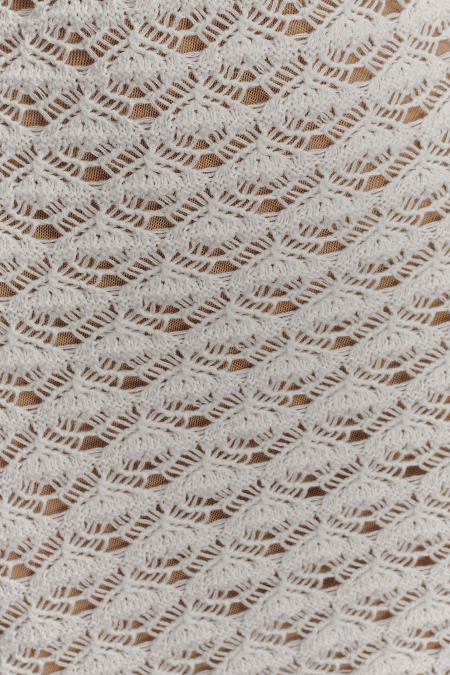 Brigid Ruffle Knit Sleeveless Dress - Ivory