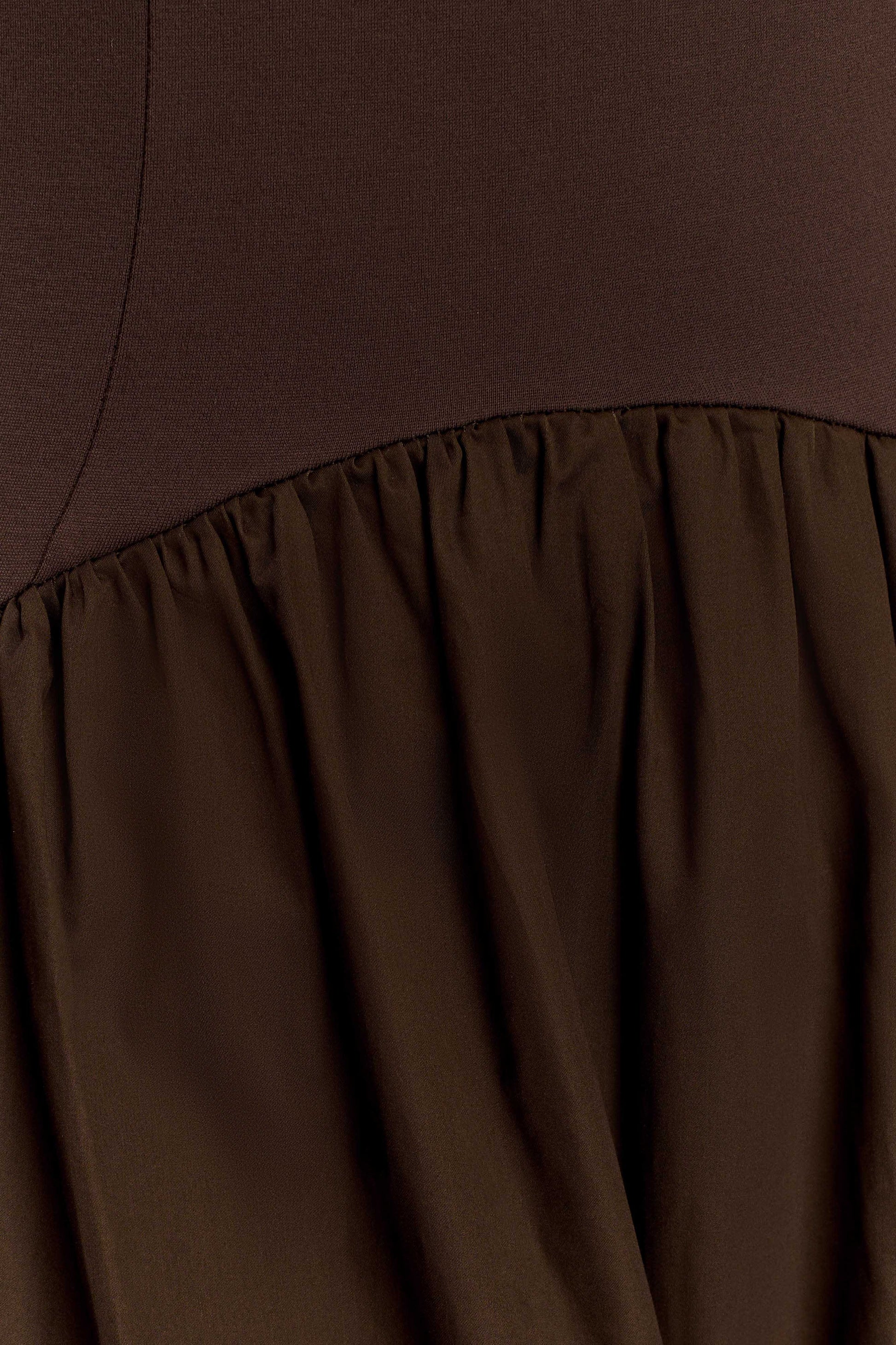 Acacia Contrast Sleeveless Maxi Dress - Chocolate #5