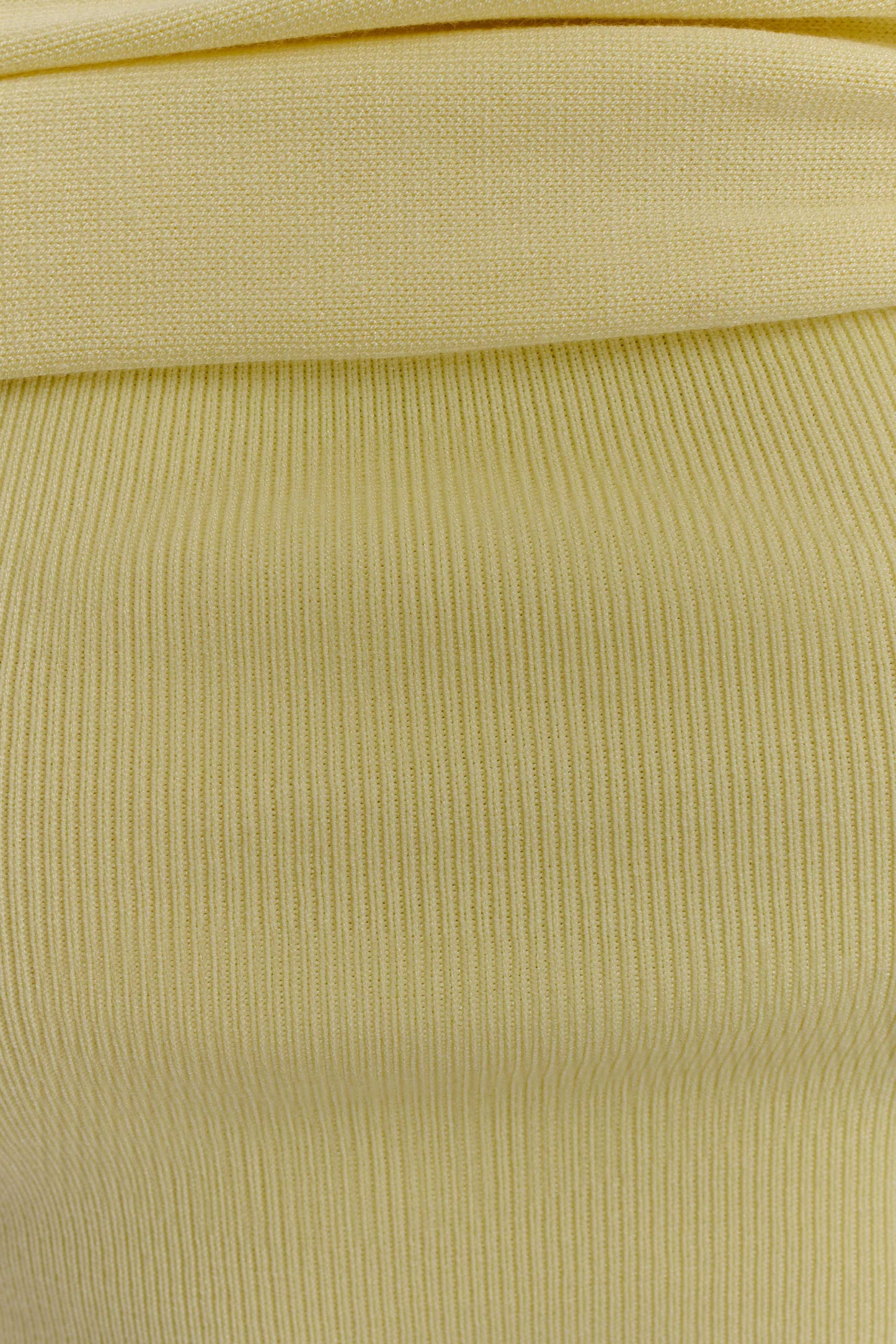 Irene Gathered Knit Maxi Skirt - Lemon