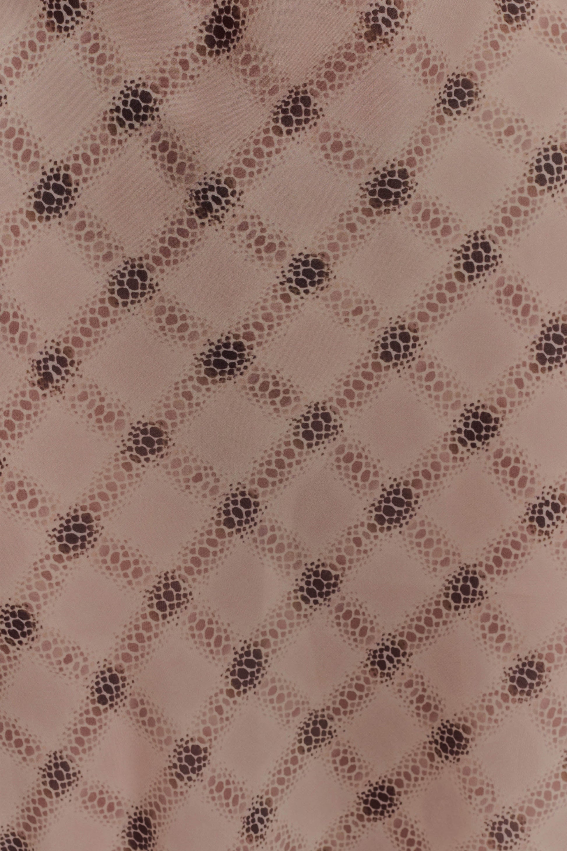 Silvana Chiffon Maxi Dress - Snake Check Print Mocha #4