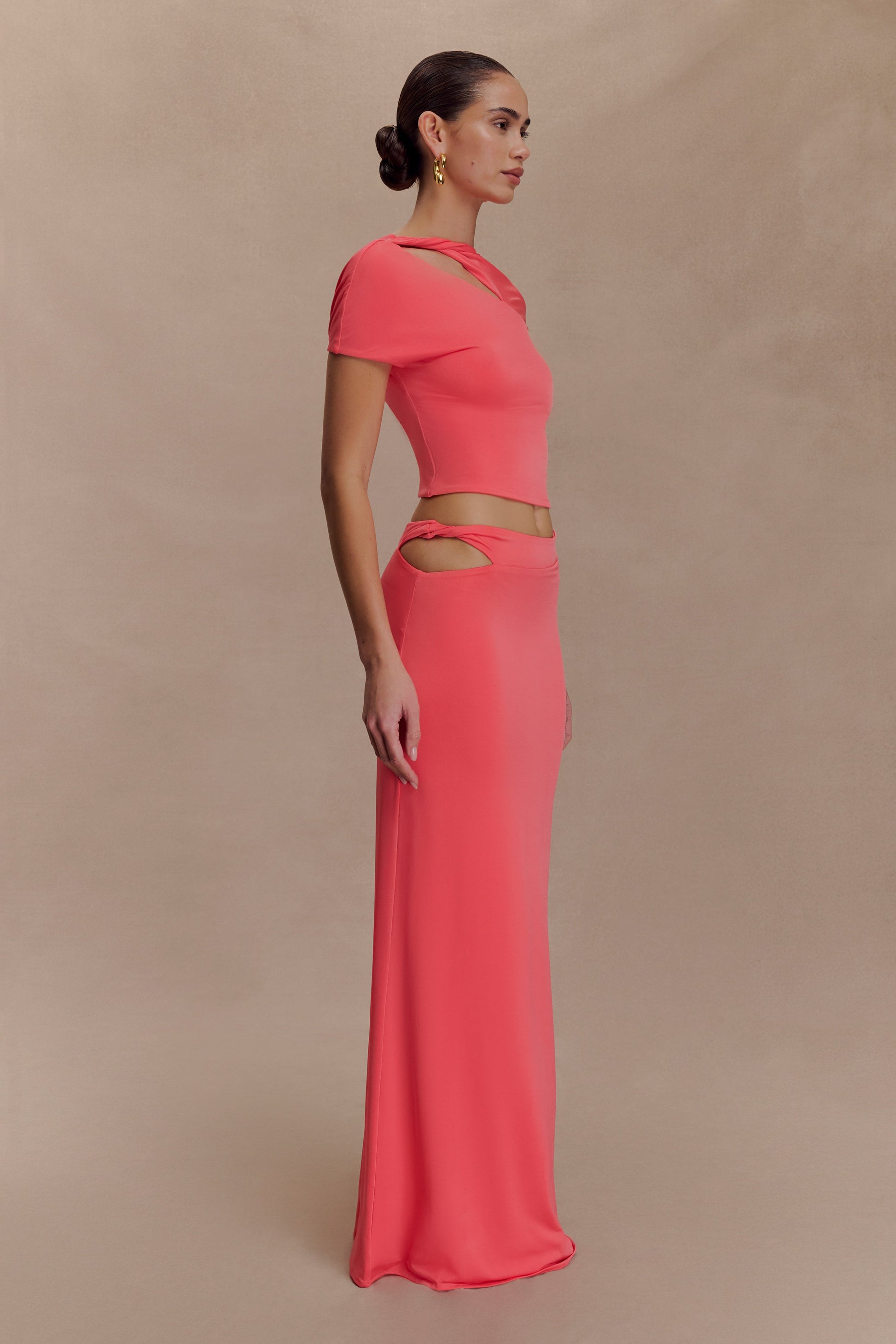 Haven Slinky Twist Top - Coral #4