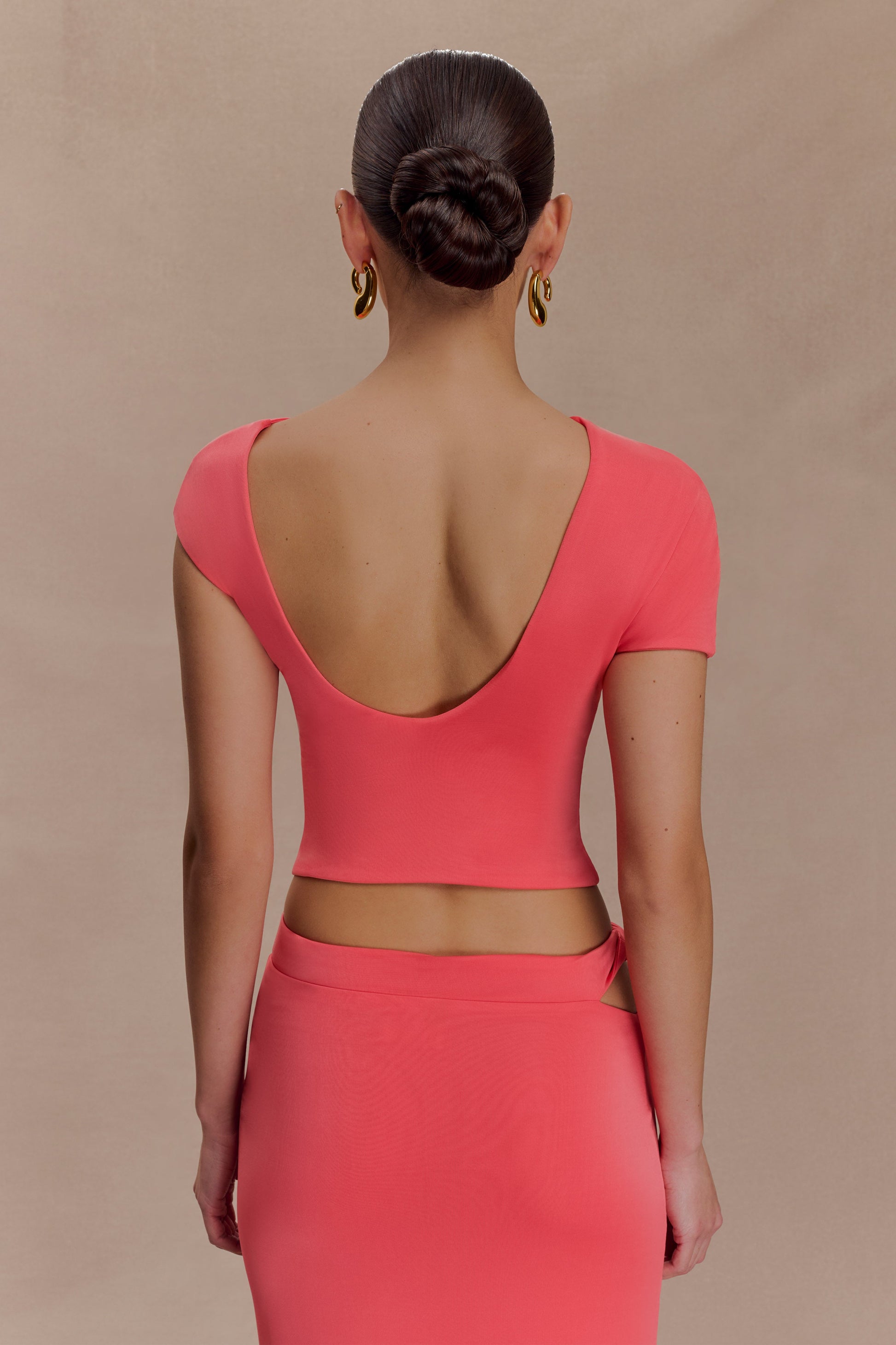 Haven Slinky Twist Top - Coral #2