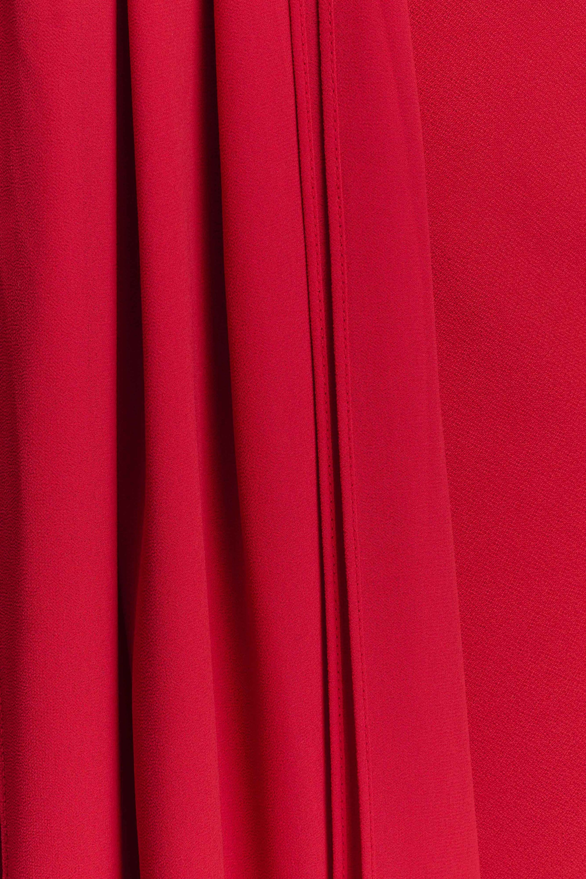 Philippa Knotted Crepe Maxi Dress - Ruby #9