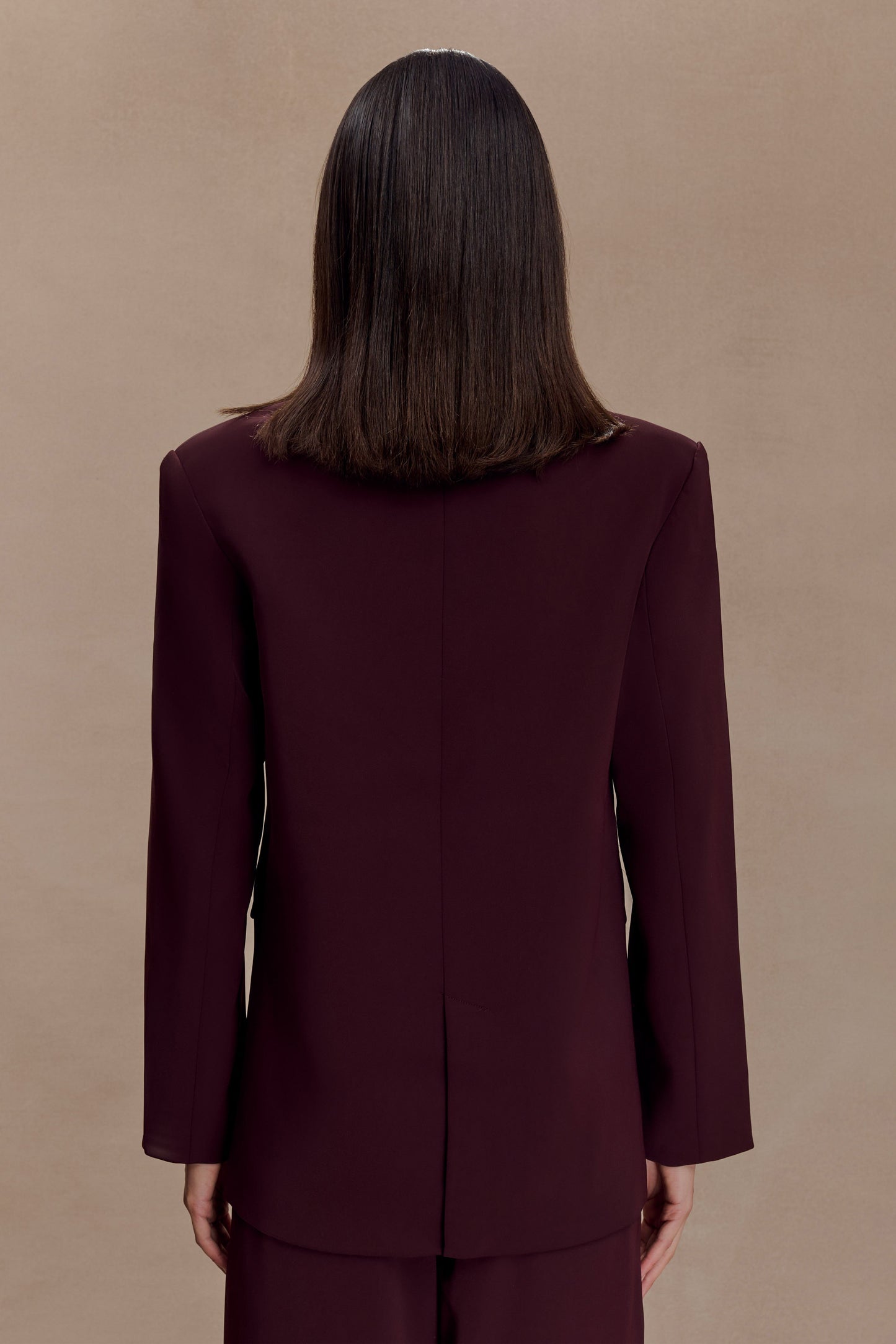 Mateo Oversized Blazer - Mahogany