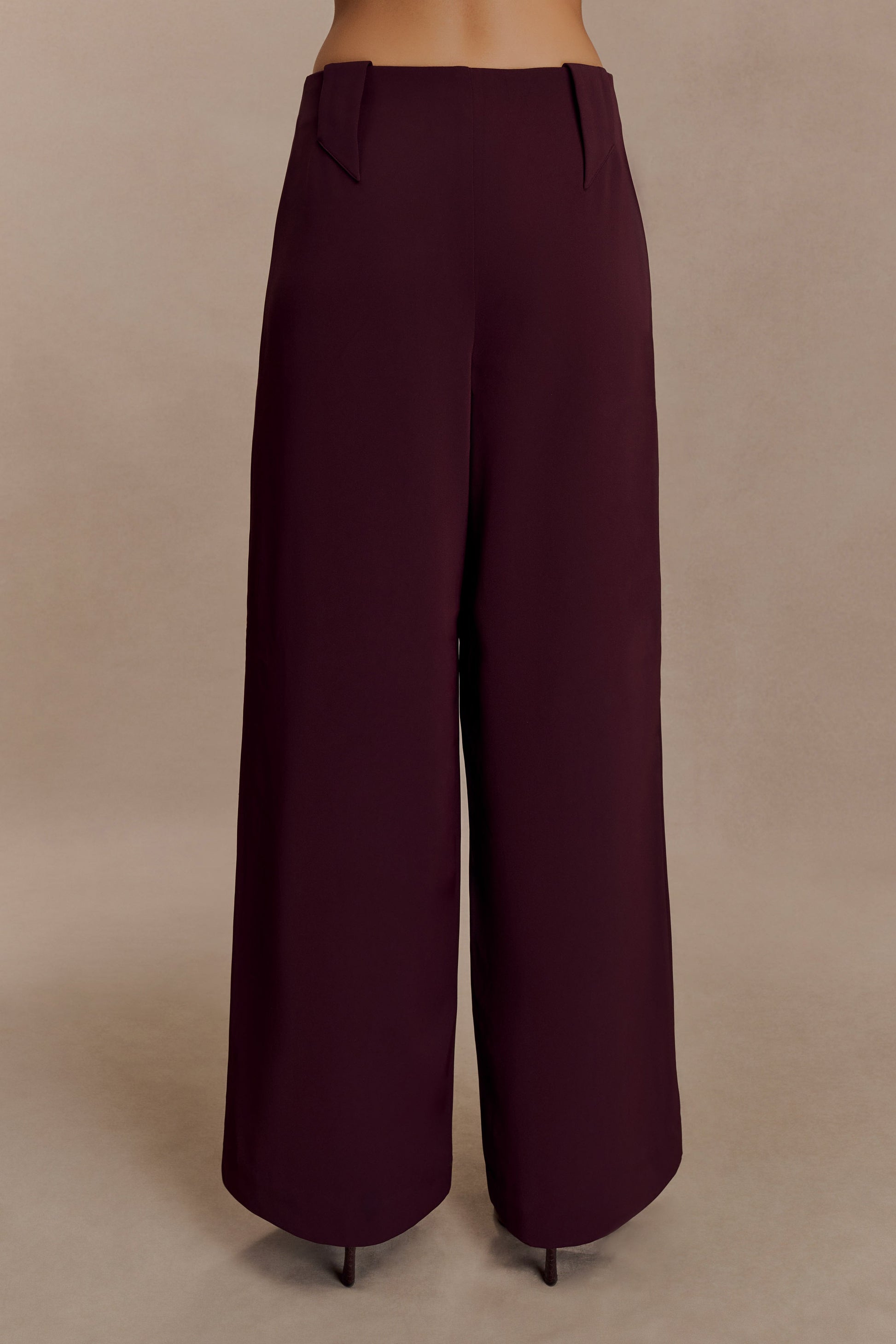 Arlo Wide Leg Suiting Trouser - Mahogany #6
