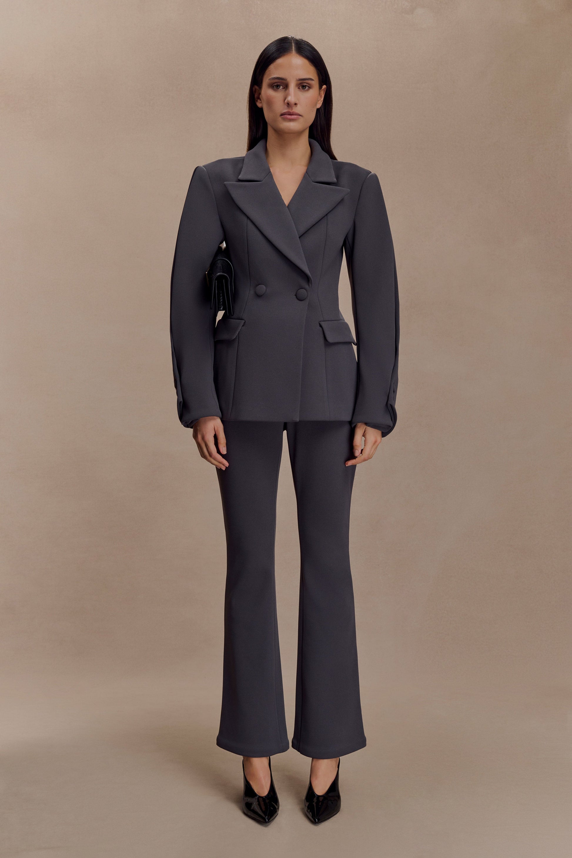 Marion Fit And Flare Pant - Charcoal Shadow #4