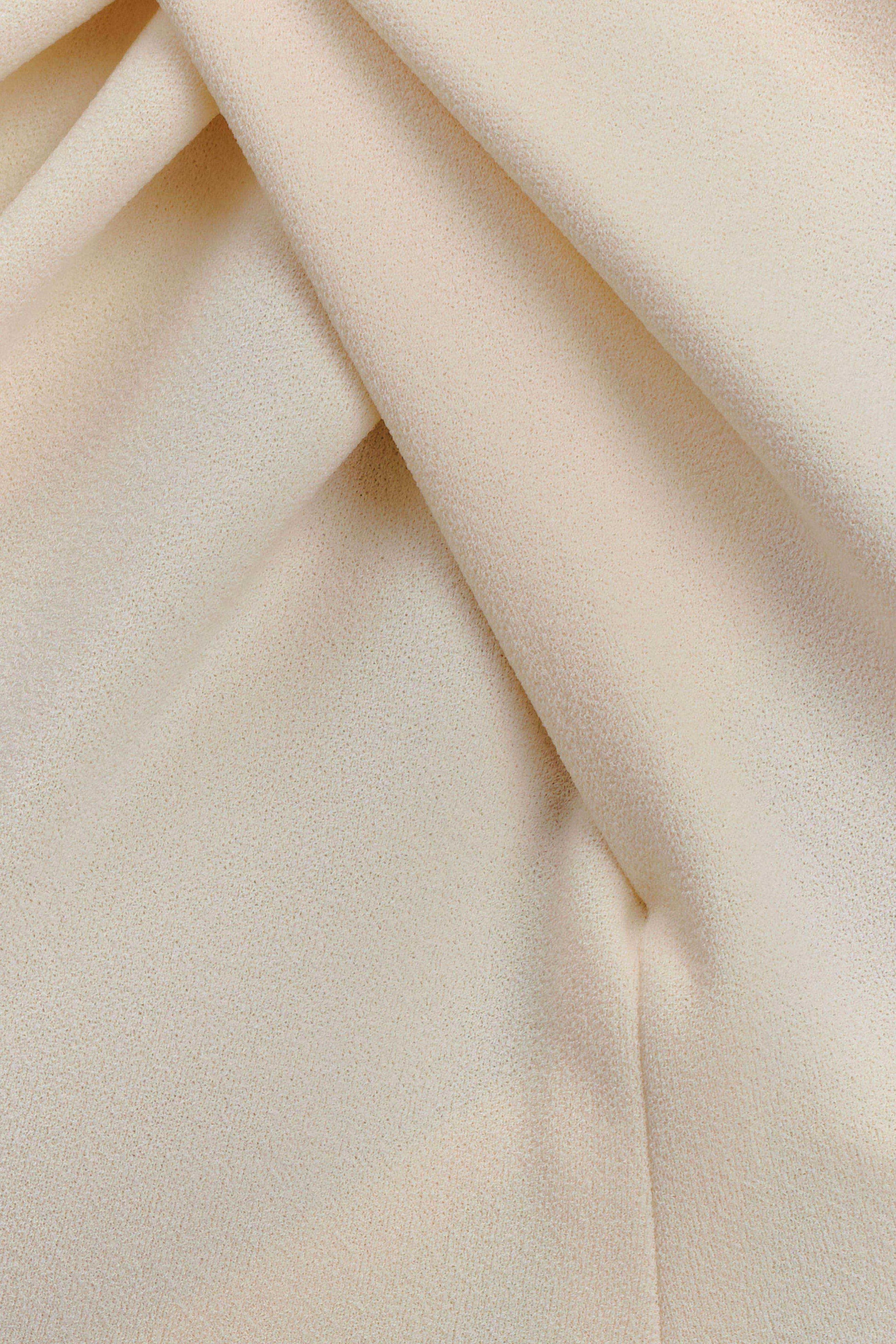 Christina Cross Over Mini Dress - Buttercream #7