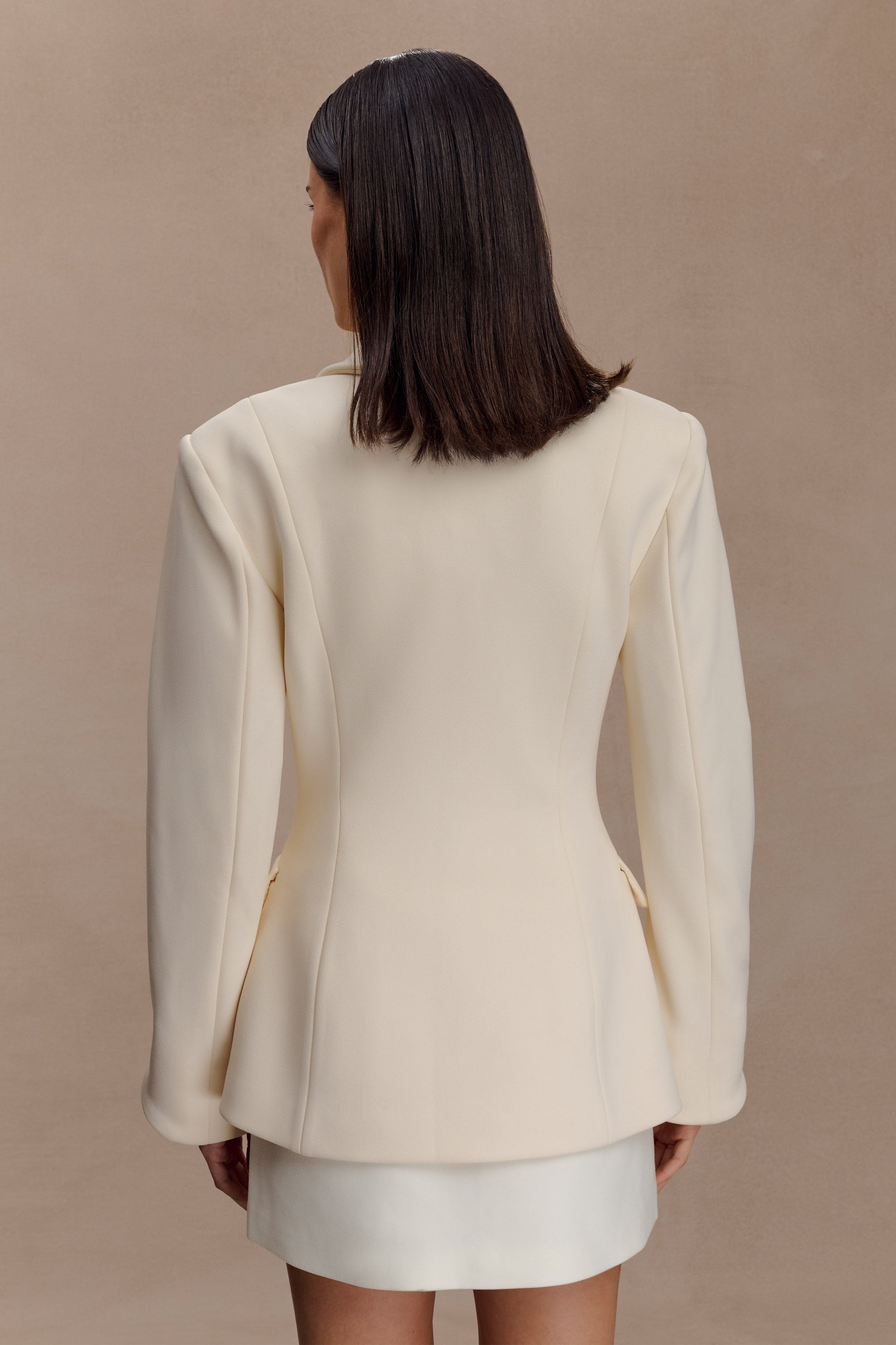 Wesley Structured Blazer - Buttercream #2