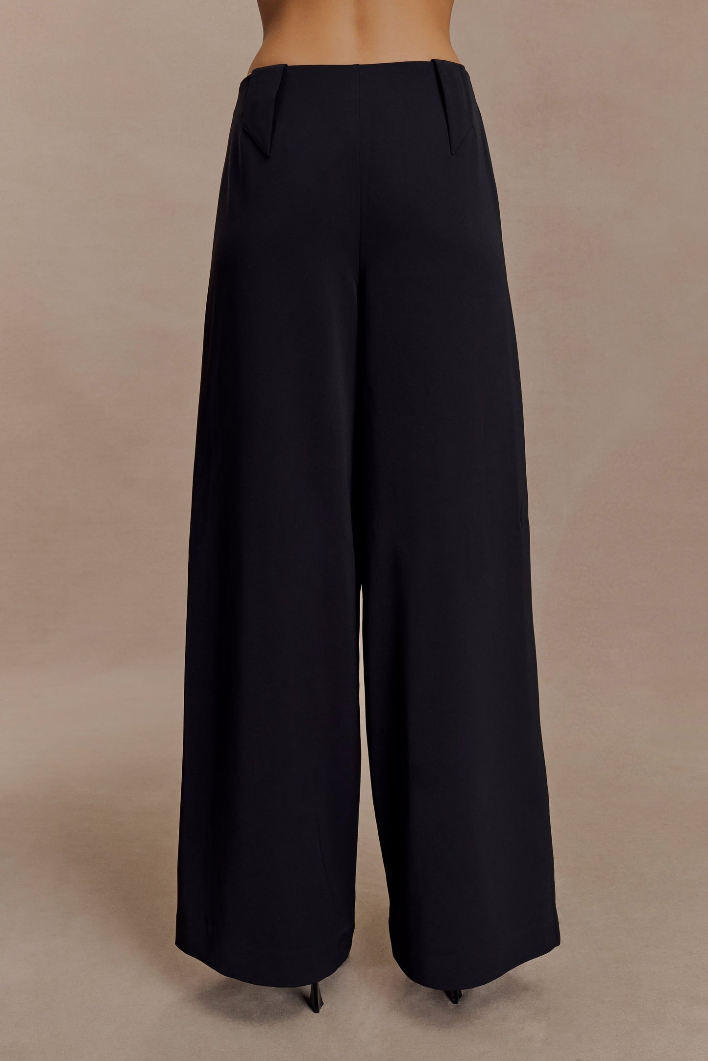 Arlo Wide Leg Suiting Trouser - Black