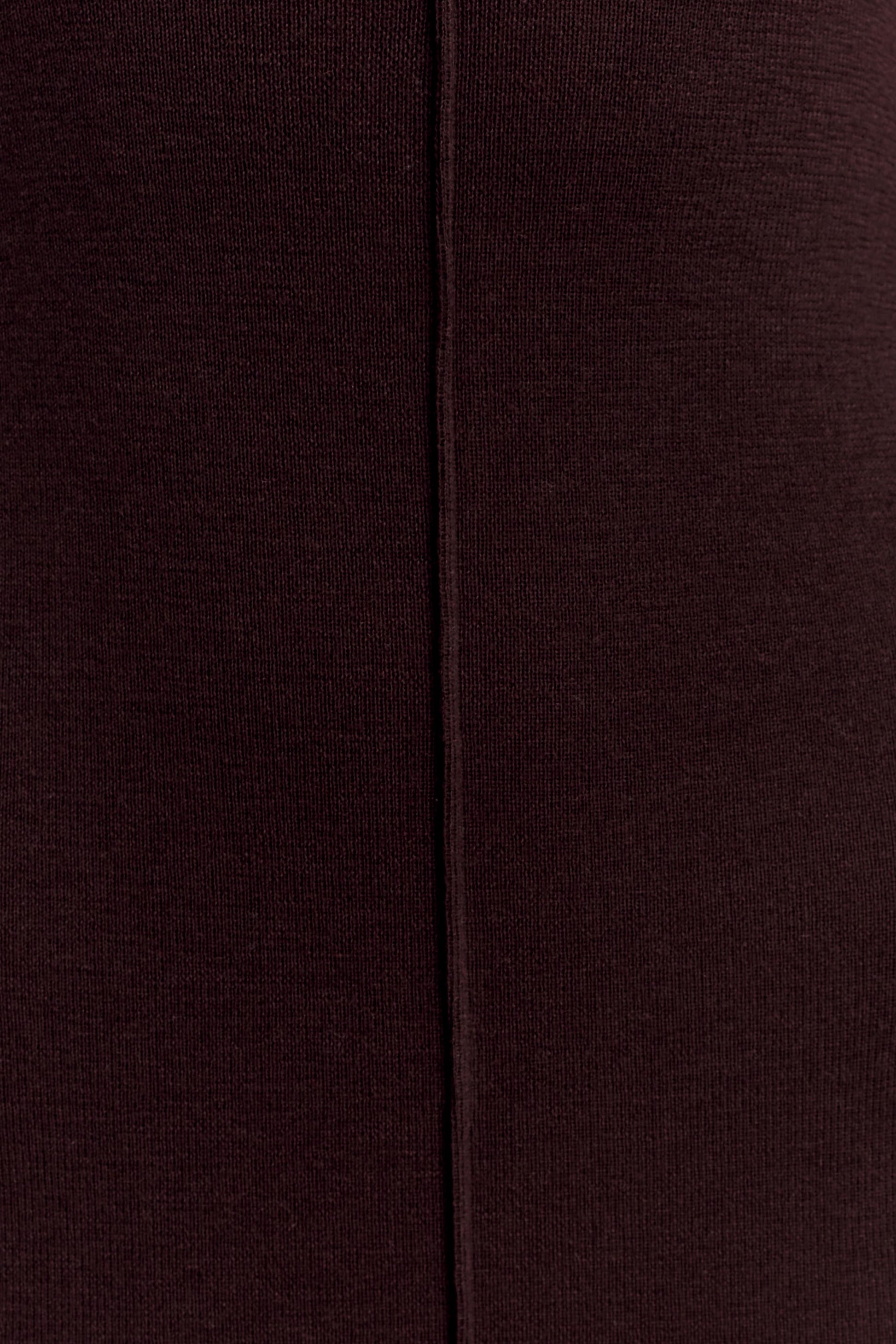 Cleona Merino Wool Ribbed Long Sleeve Maxi Dress - Deep Chocolate #7