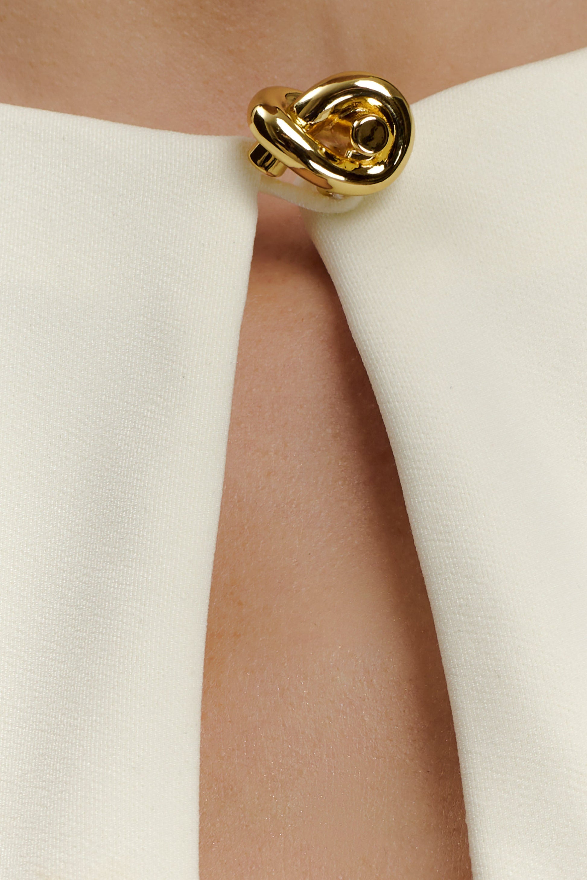 Norah Sleeveless Crepe Midi Dress - Ivory #7