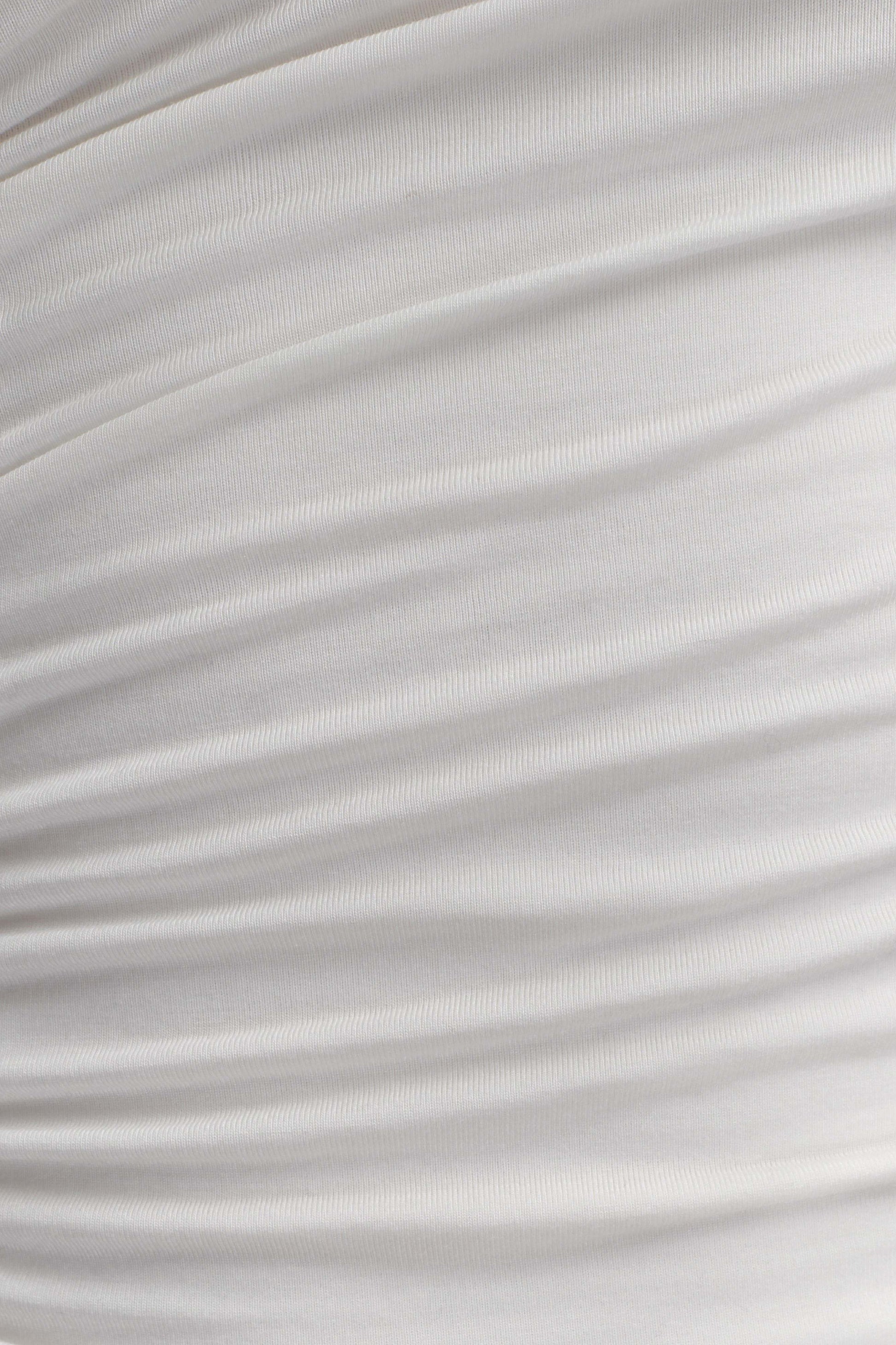 Anna One Shoulder Modal Top - White #5