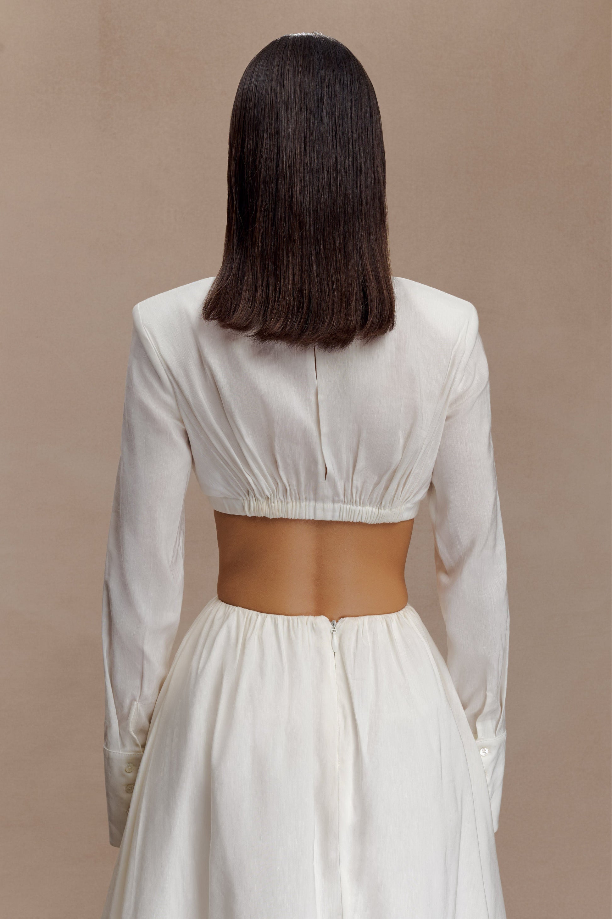 Greta Shirt Bra - White #4