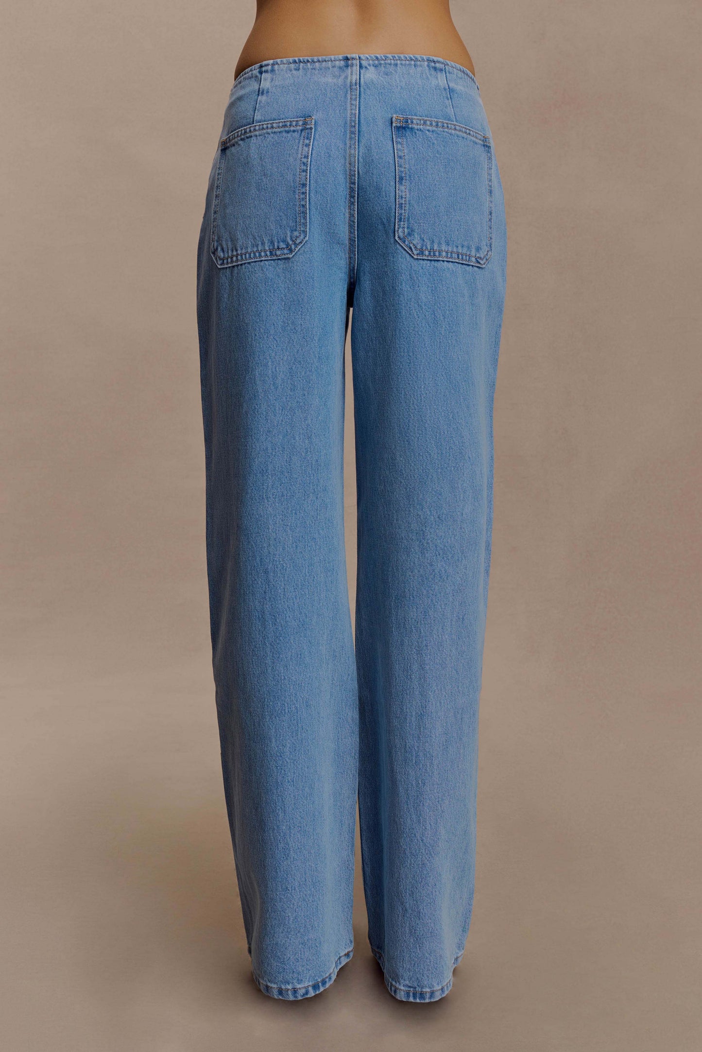 Caitlin Mid Rise Denim Jeans - Classic Blue