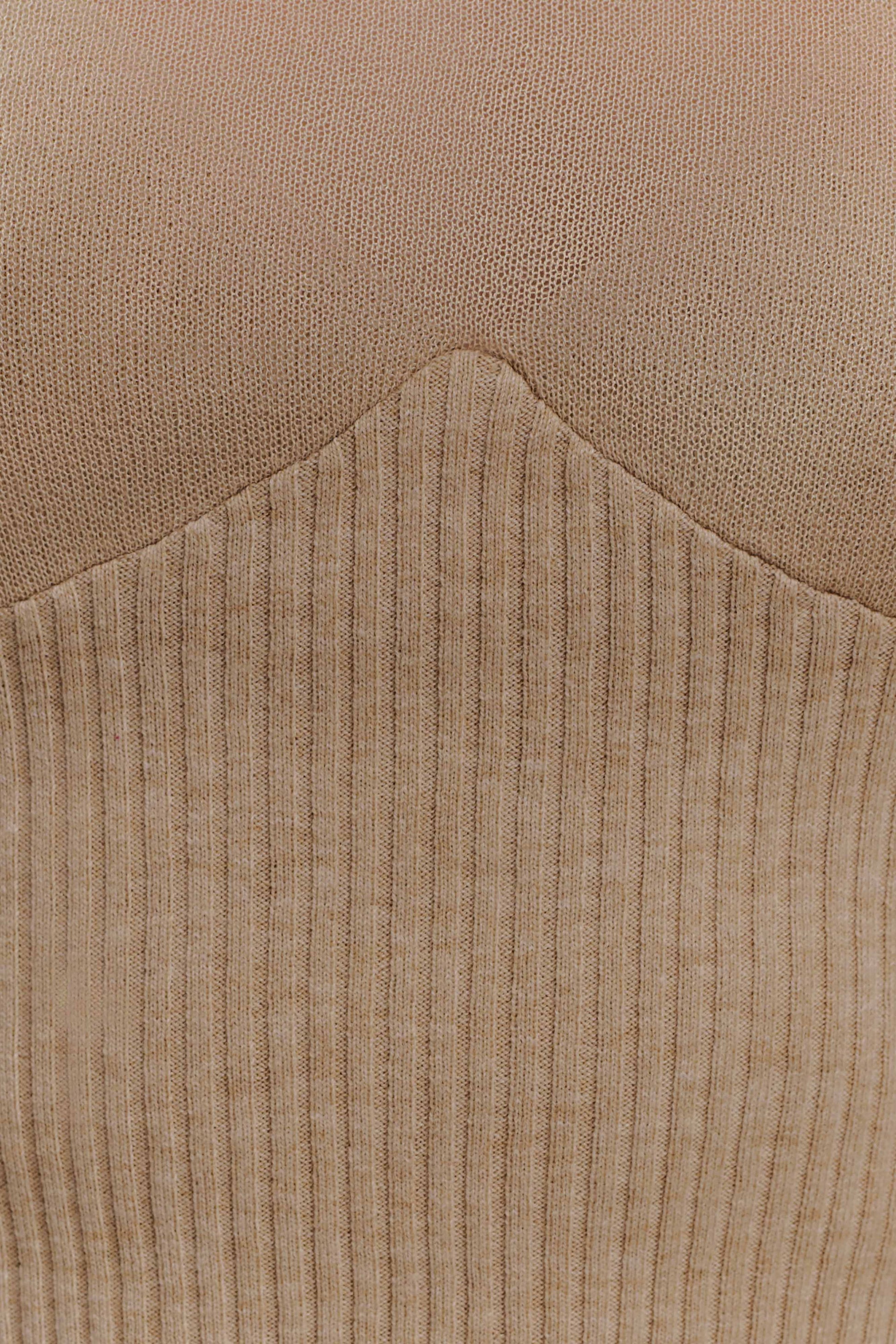 Brionee Silk Blend Knit Top - Sand #9