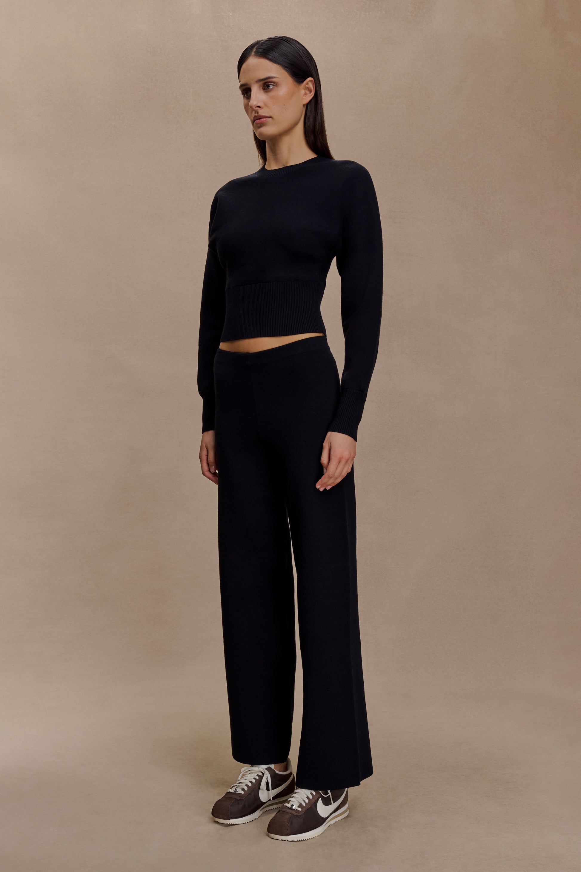 Ciaralee Cinched Waist Jumper - Black #4