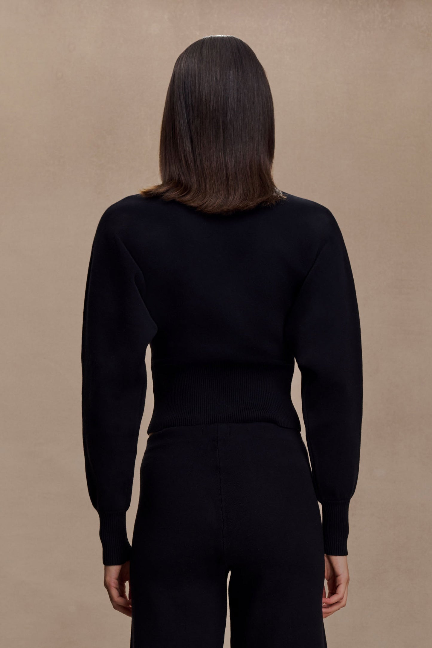 Ciaralee Cinched Waist Jumper - Black