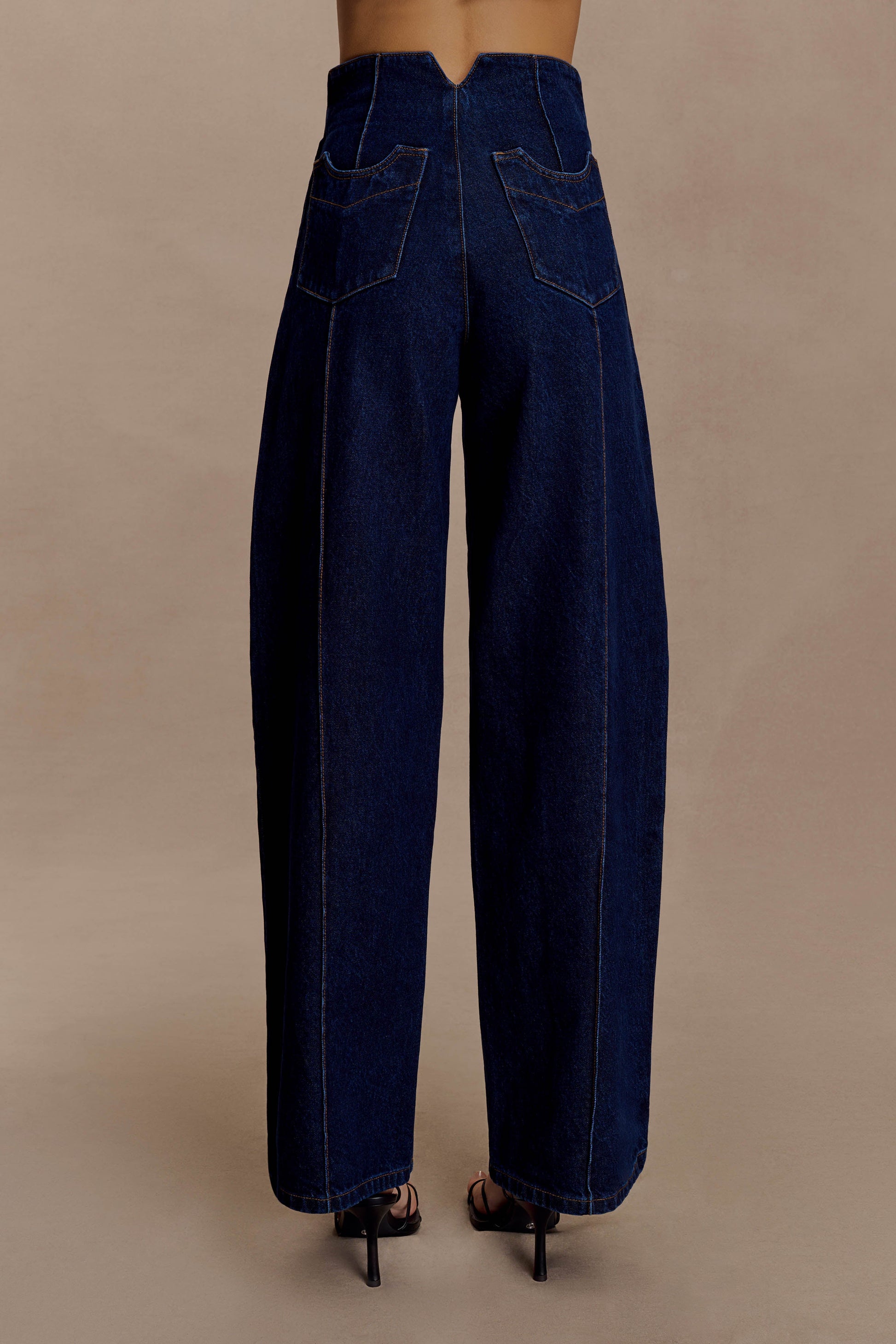 Beatrix High Rise Denim Jeans -  Indigo Blue #7