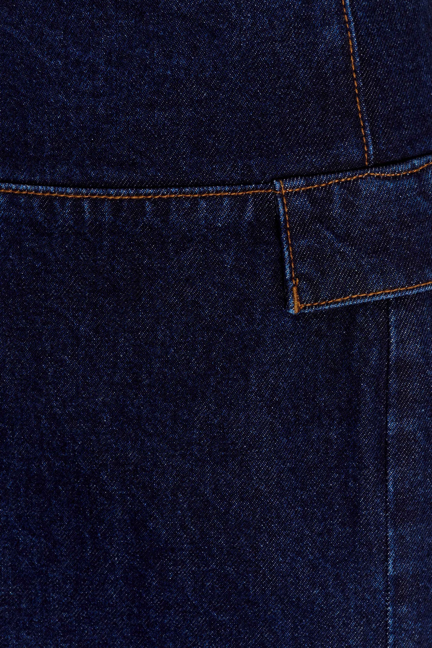 Maylena High Rise Denim Maxi Skirt - Indigo Blue