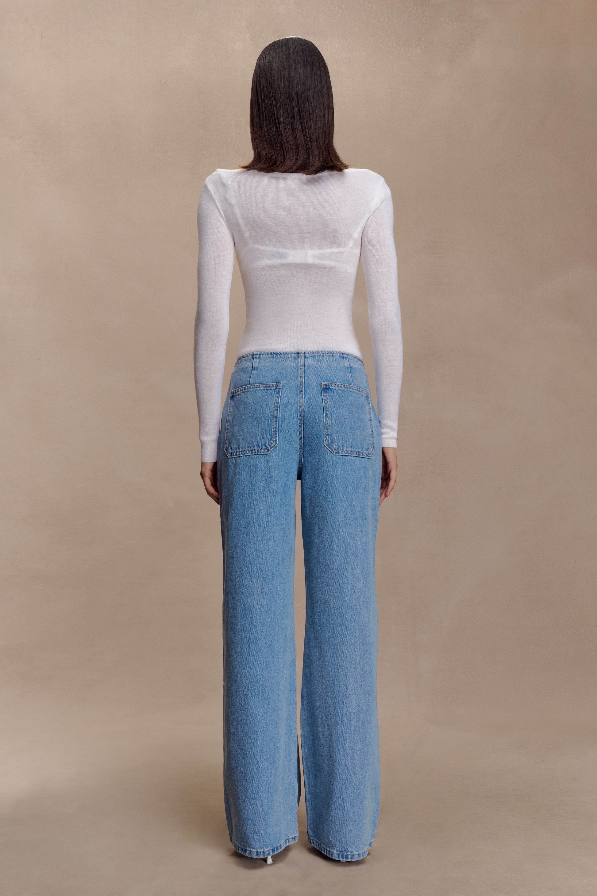 Paedyn Merino Wool Ribbed Long Sleeve Top - Ivory #6