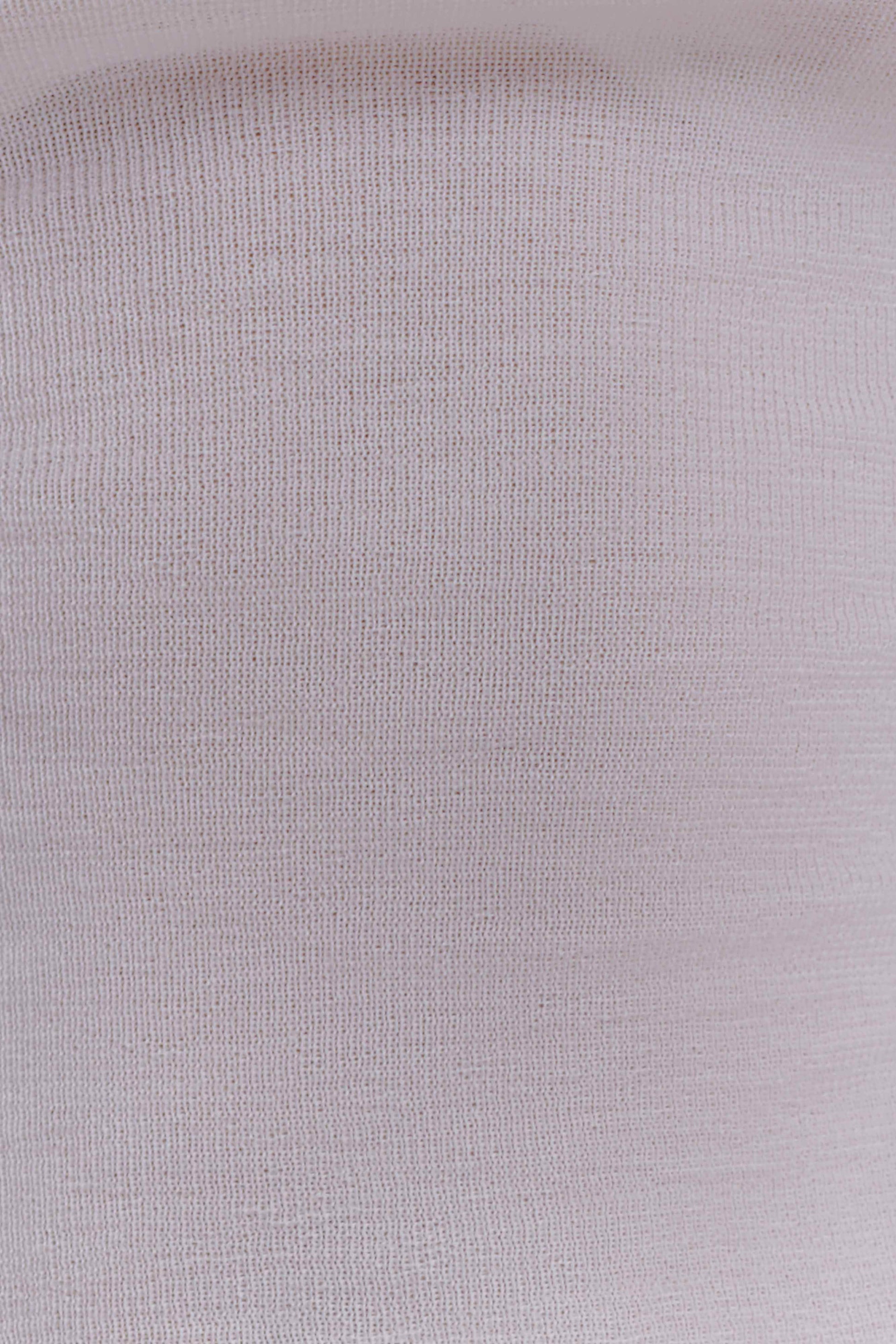 Paedyn Merino Wool Ribbed Long Sleeve Top - Ivory #9