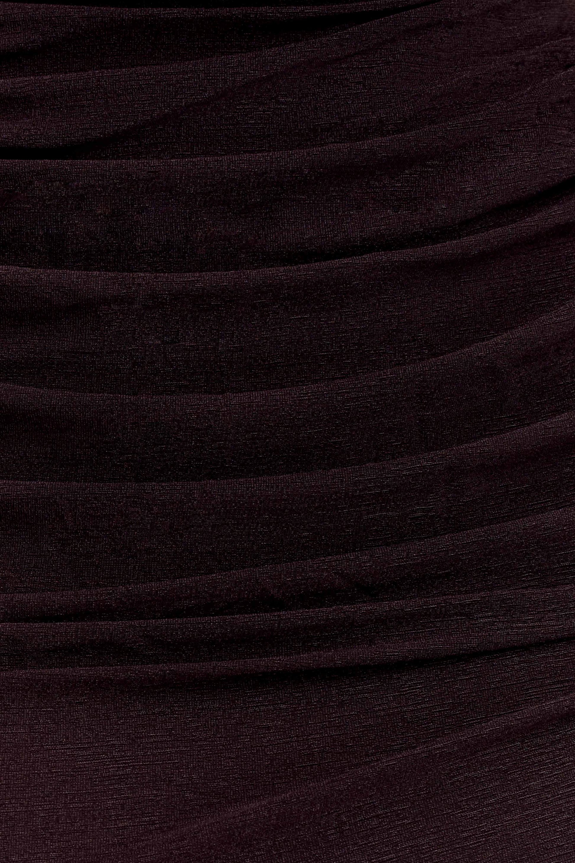 Matilda Ruched Mesh Bodysuit - Chocolate #7