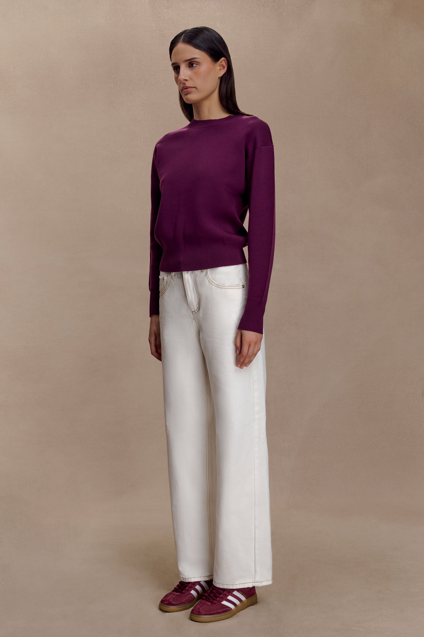Braxton Cozy Knit Jumper - Plum